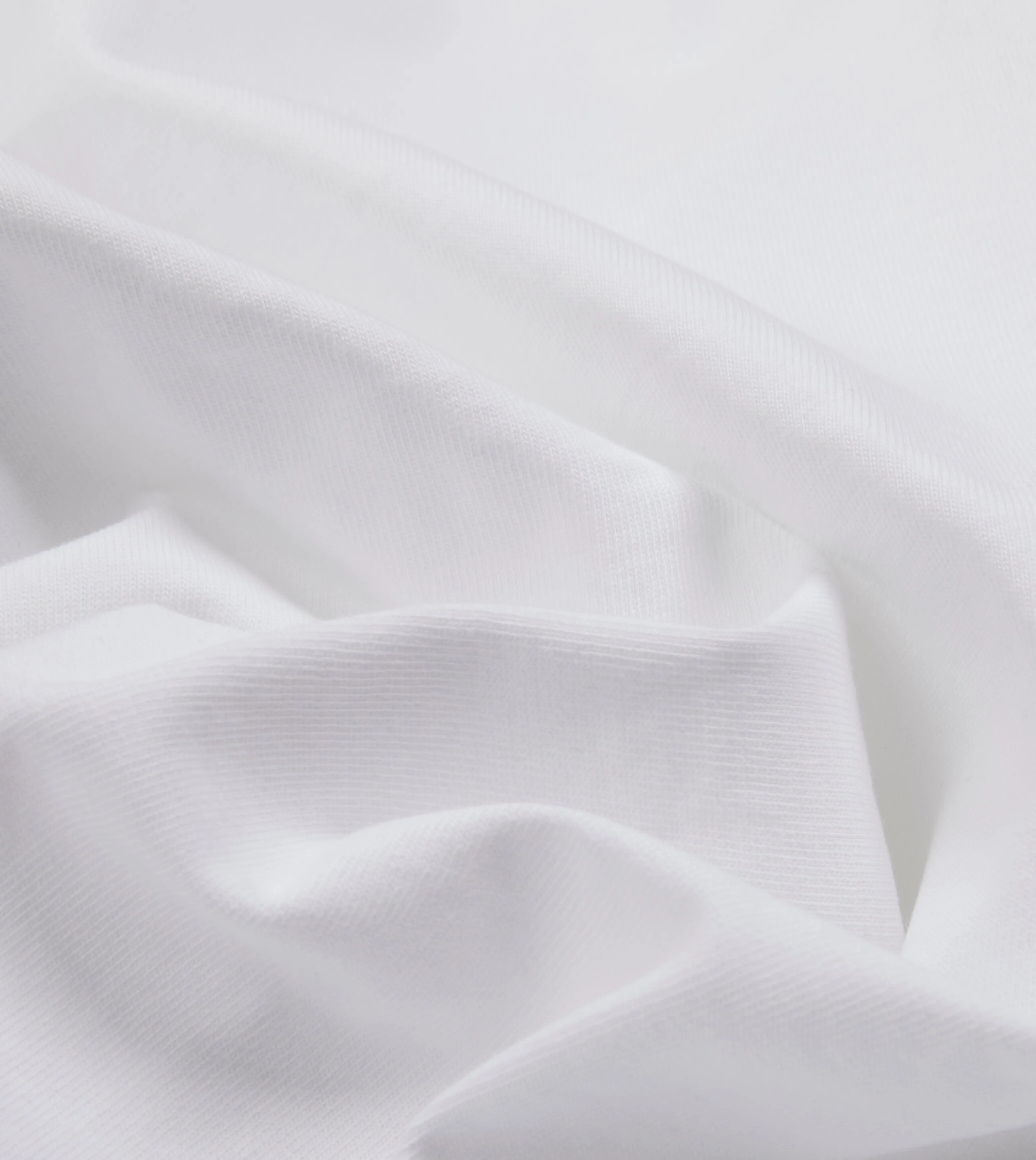 White Cotton Crew Neck Hiking T-Shirt sold by Drake's London product image thumbnail 2