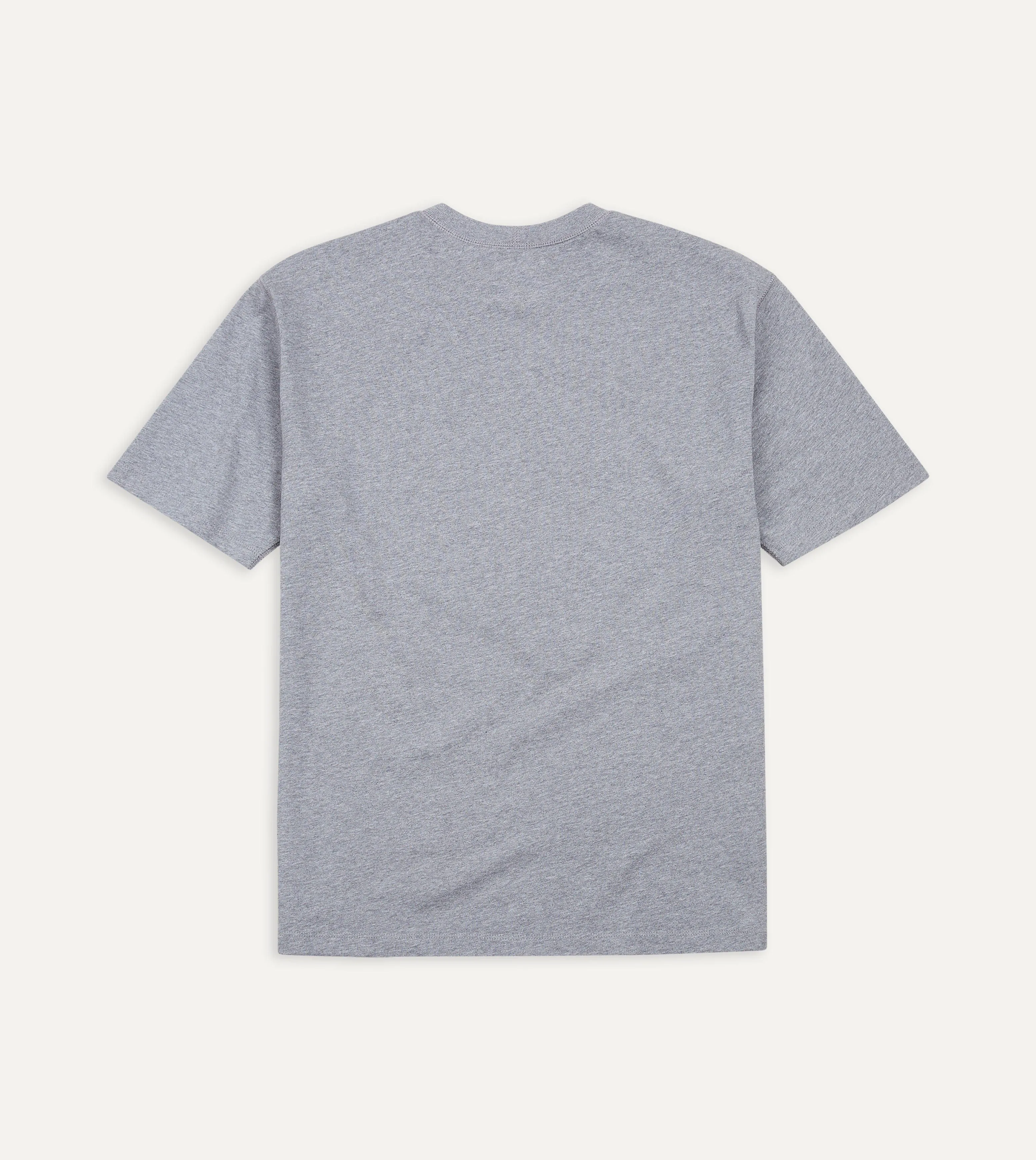 Grey Cotton Crew Neck Hiking T-Shirt sold by Drake's London product image thumbnail 5