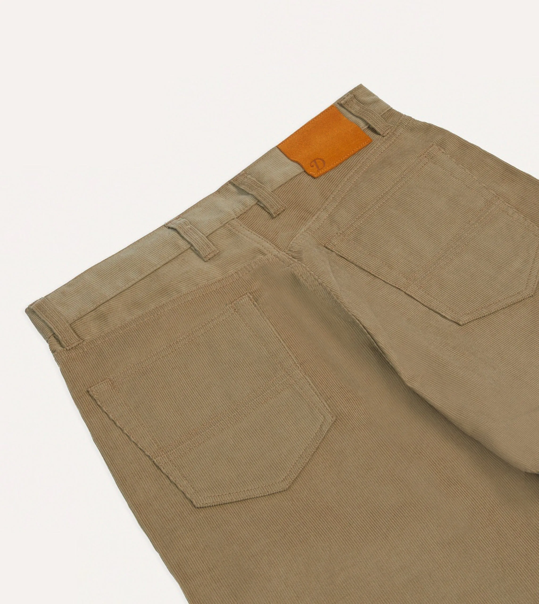Tobacco Japanese Selvedge Needlecord Five-Pocket Trousers sold by Drake's London product image thumbnail 5