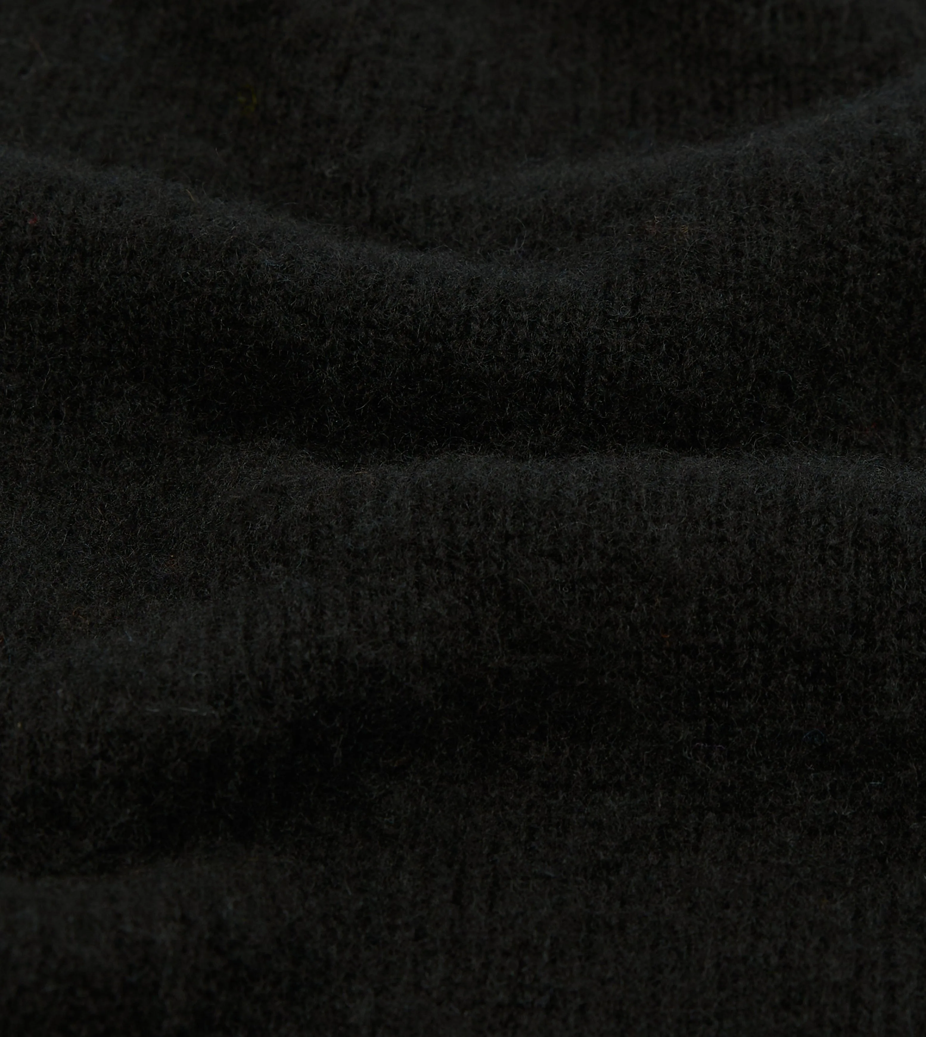Black Brushed Shetland Crew Neck Jumper sold by Drake's London product image thumbnail 2