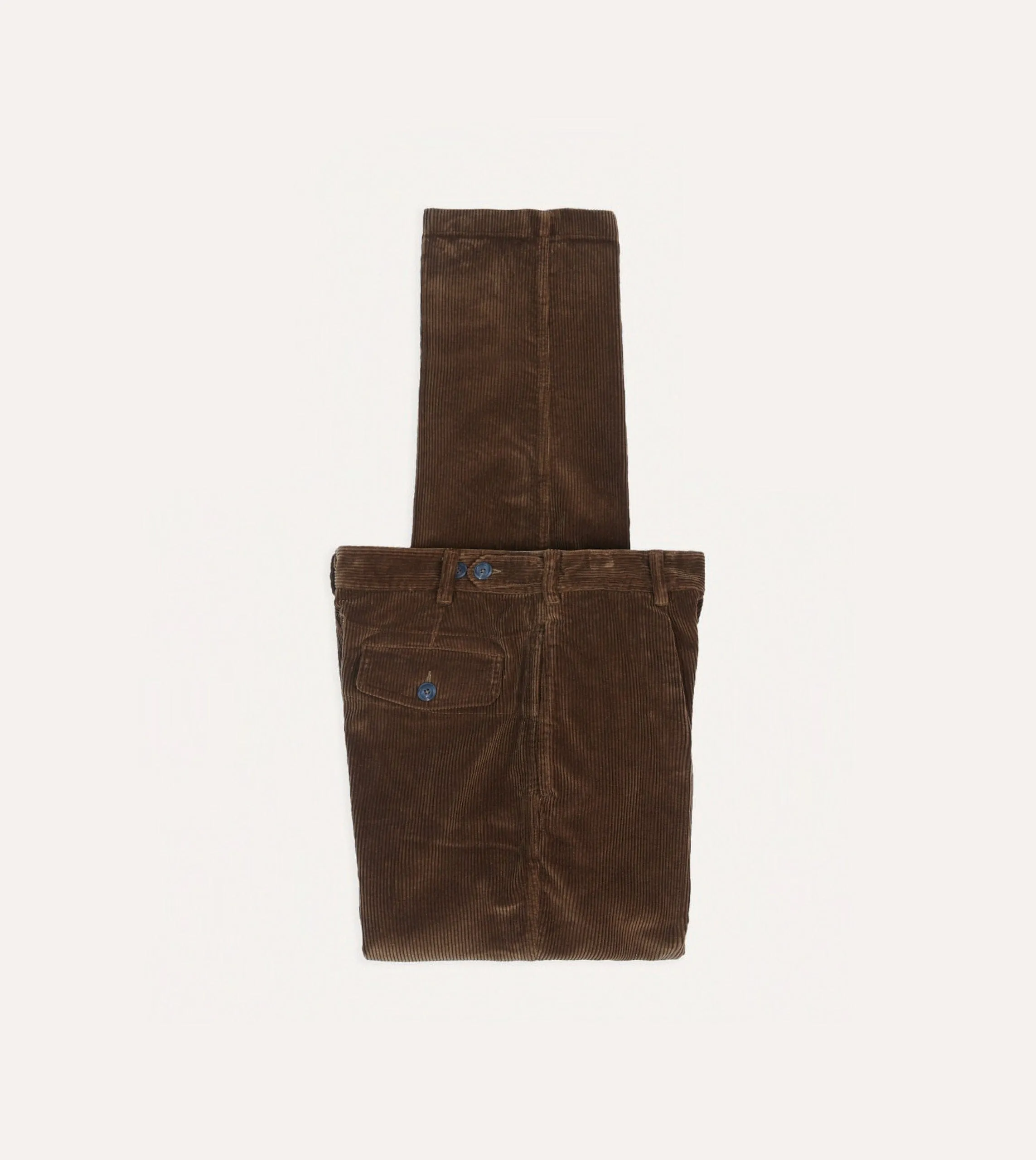 Russet Cotton Corduroy Games Trousers sold by Drake's London