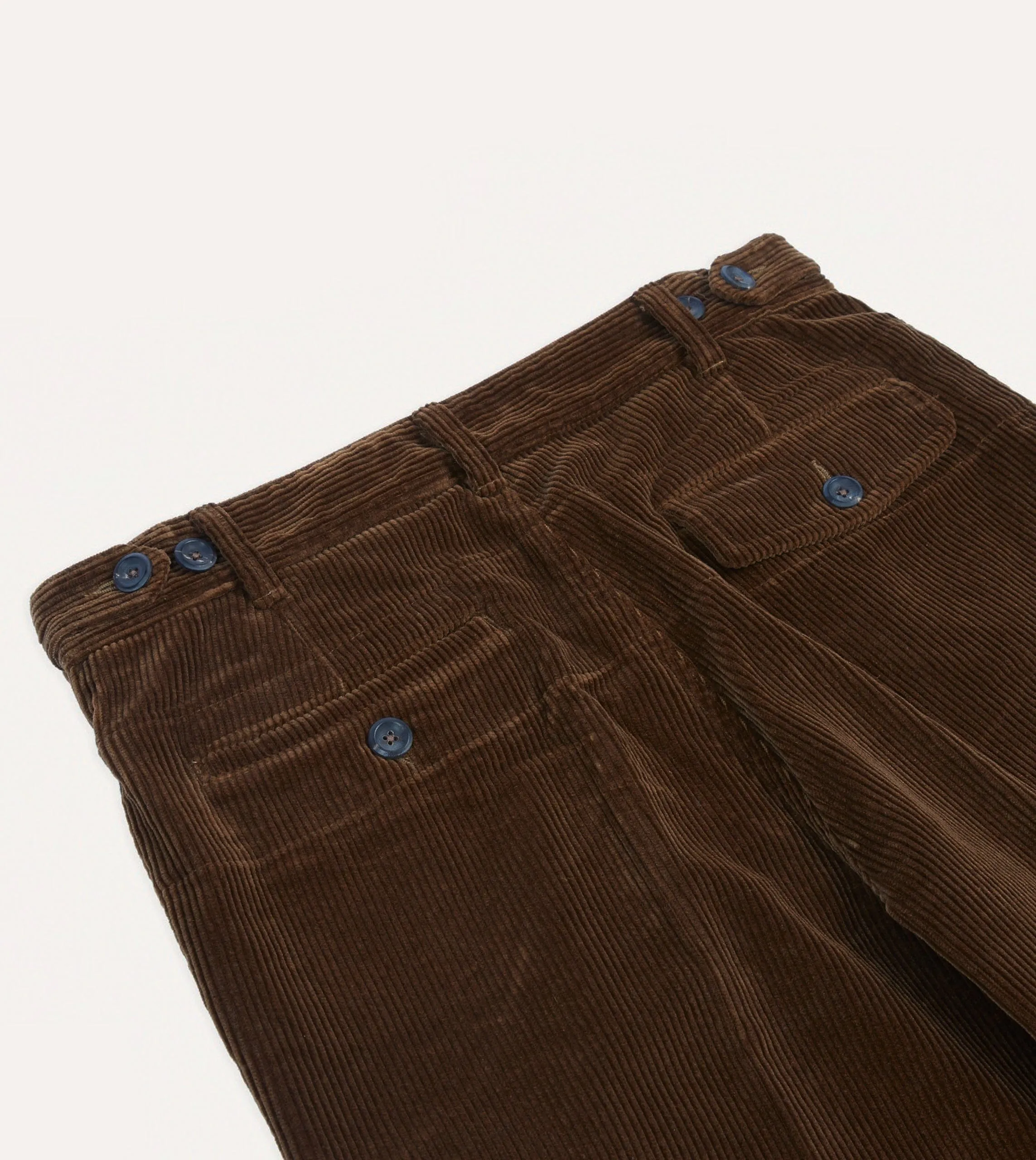 Russet Cotton Corduroy Games Trousers sold by Drake's London product image thumbnail 5