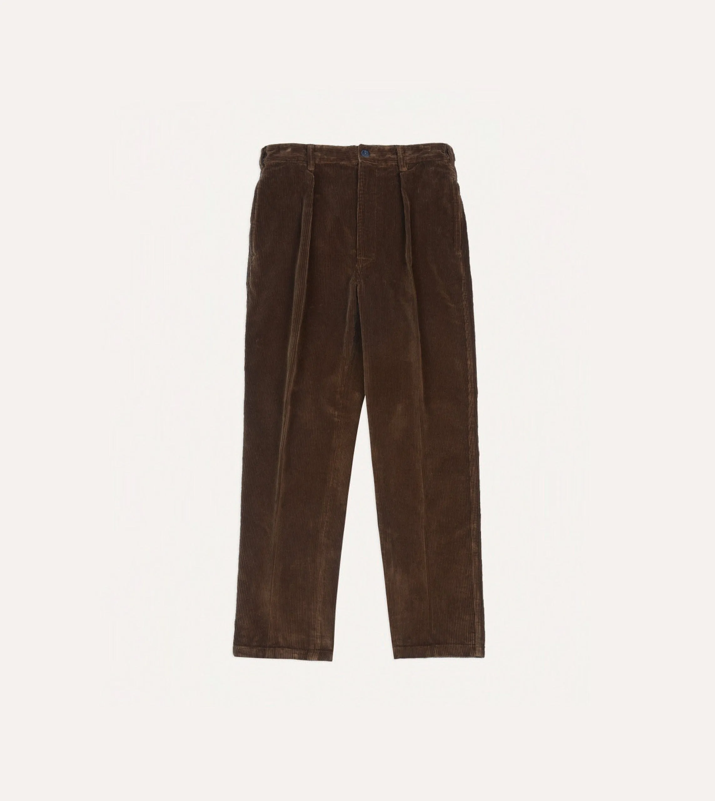 Russet Cotton Corduroy Games Trousers sold by Drake's London product image thumbnail 3