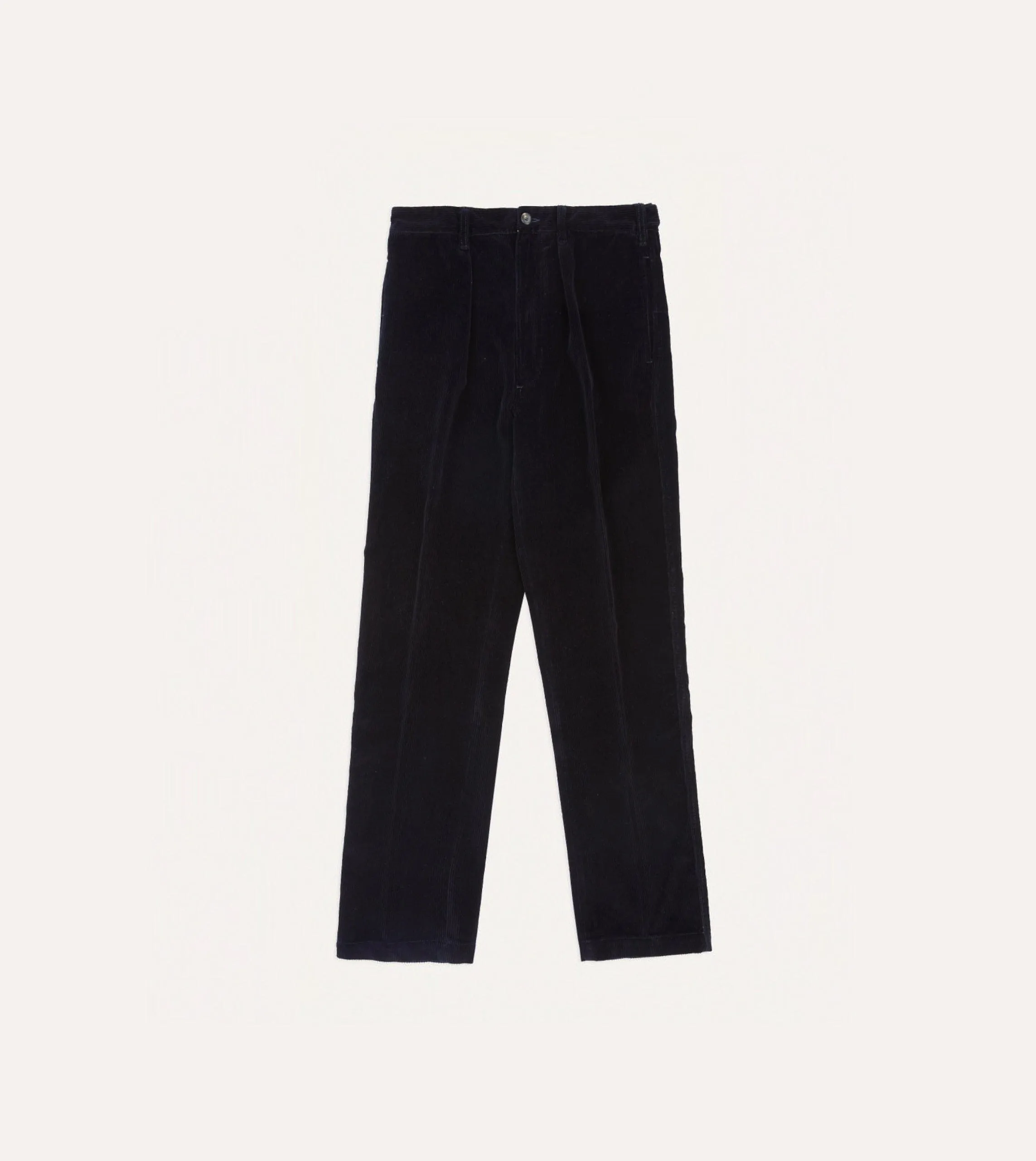 Navy Cotton Corduroy Games Trousers sold by Drake's London product image thumbnail 3