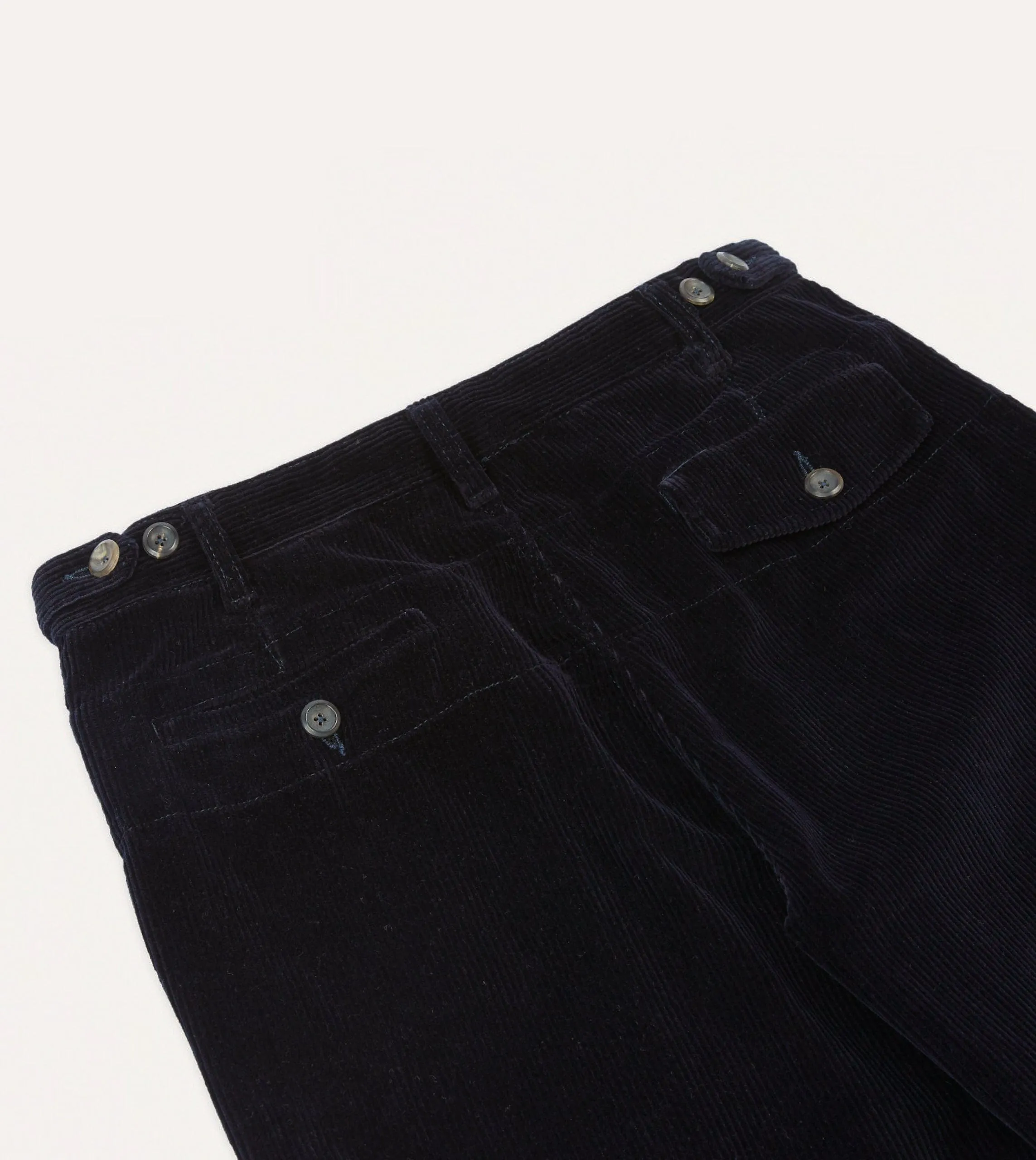 Navy Cotton Corduroy Games Trousers sold by Drake's London product image thumbnail 5