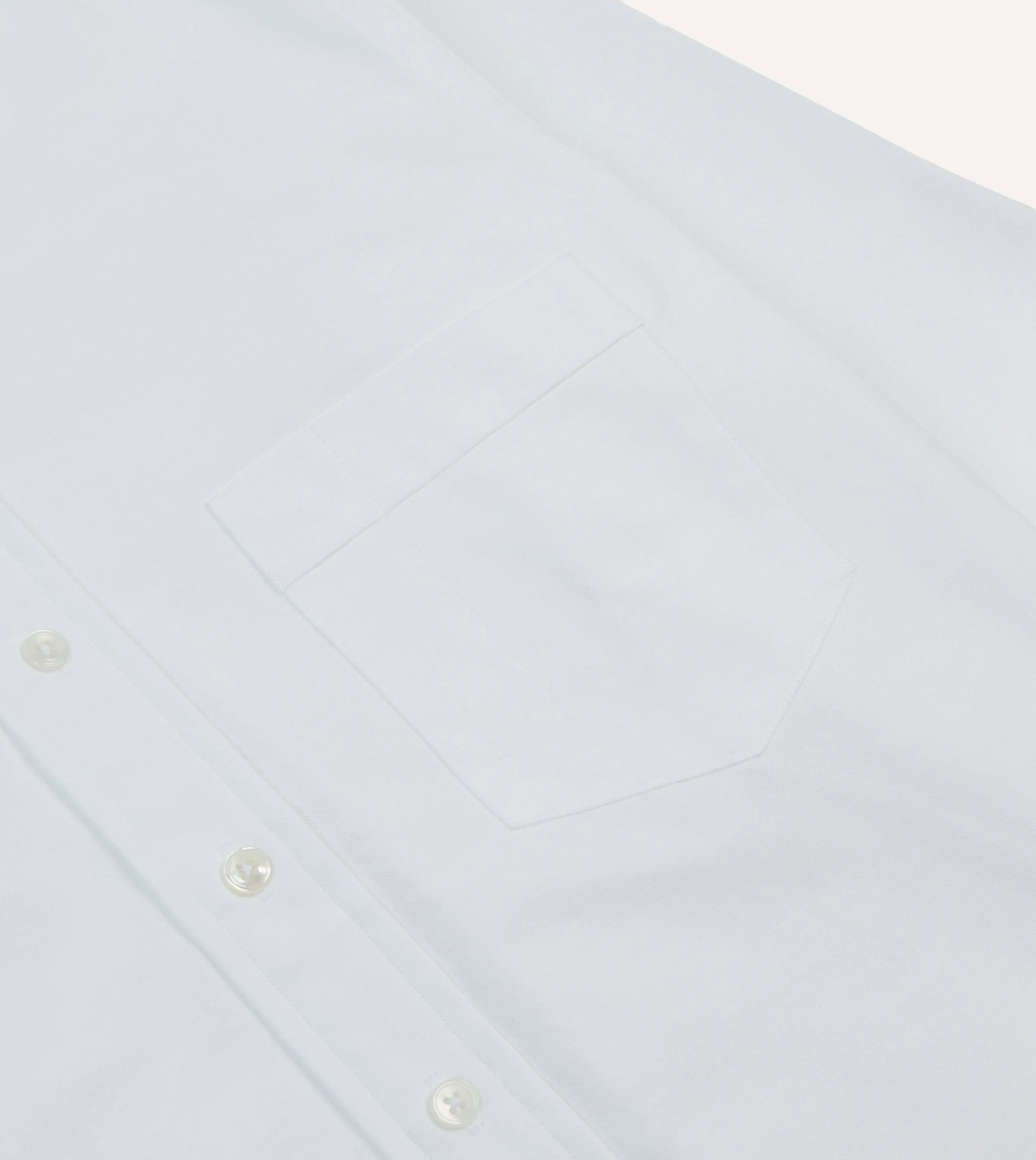 White Oxford Cotton Cloth Button-Down Shirt sold by Drake's London product image thumbnail 4