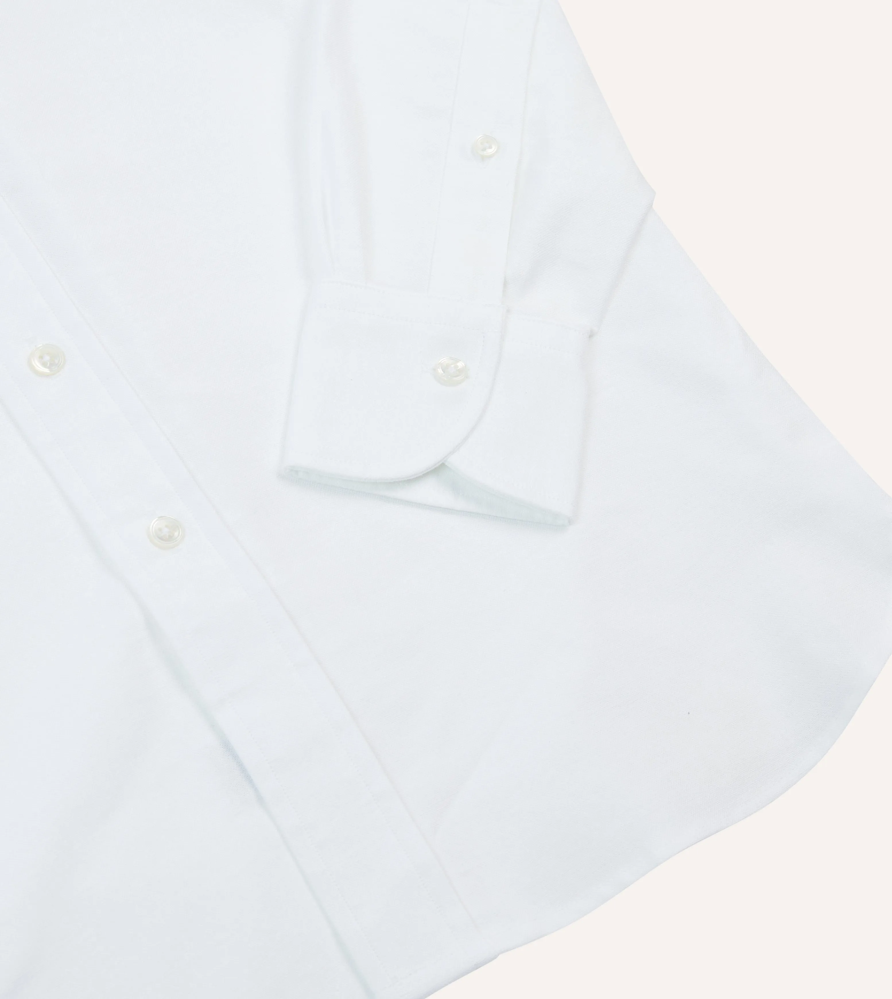 White Oxford Cotton Cloth Button-Down Shirt sold by Drake's London product image thumbnail 5