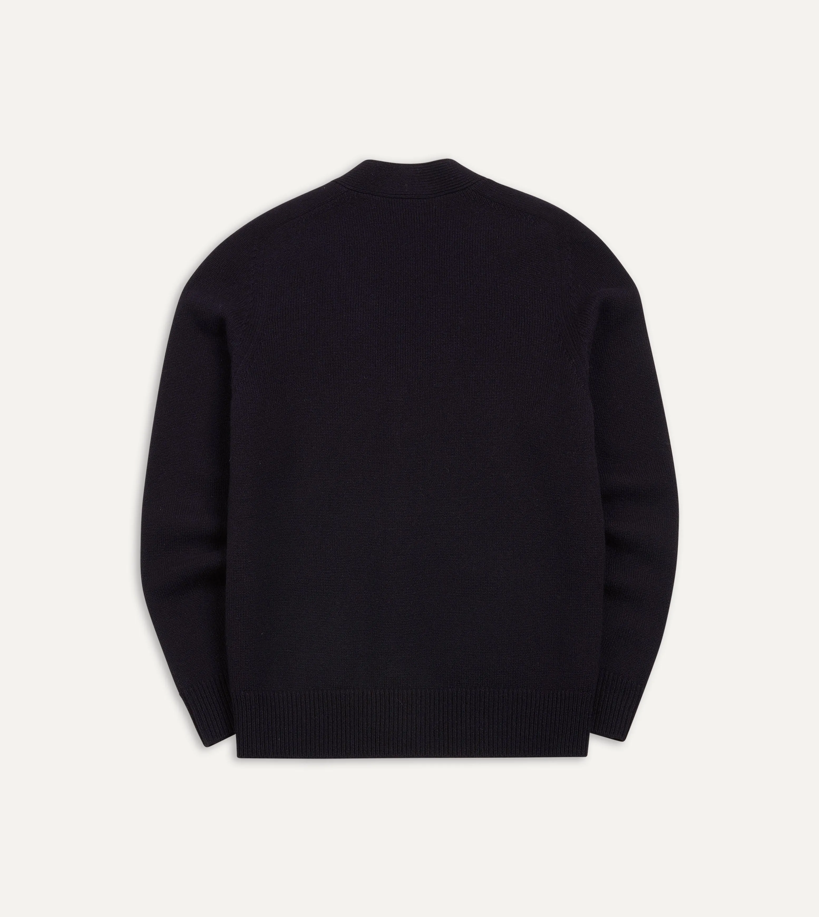 Navy Lambswool 6 Button Cardigan sold by Drake's London product image thumbnail 5