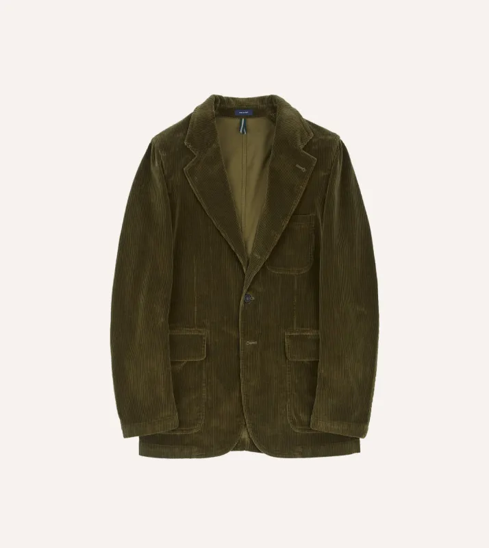 Olive Cotton Corduroy Games Blazer Mk. I sold by Drake's London