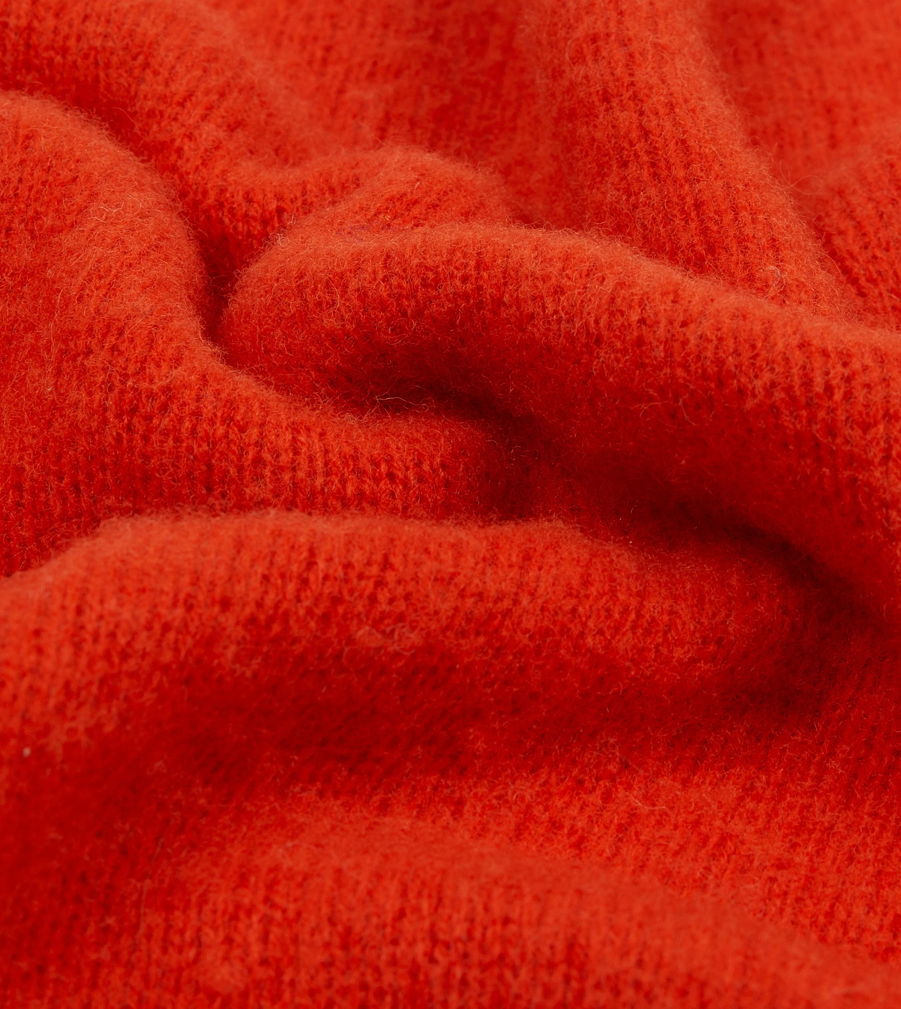Red Brushed Shetland Crew Neck Jumper sold by Drake's London product image thumbnail 2