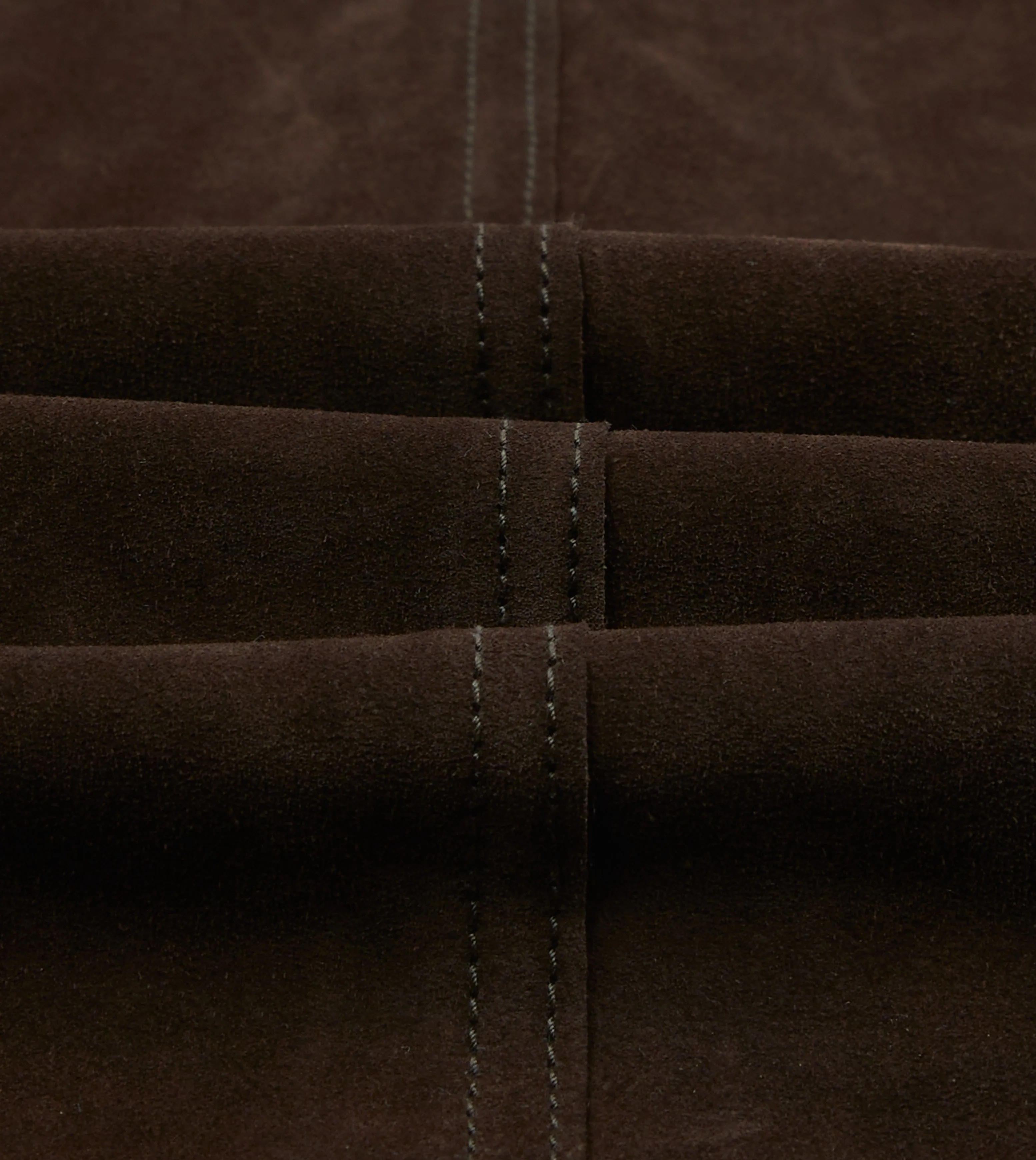 Chocolate Brown Heavyweight Suede Five-Pocket Chore Jacket sold by Drake's London product image thumbnail 2