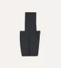 Charcoal Tropical Wool Flat Front Trouser sold by Drake's London