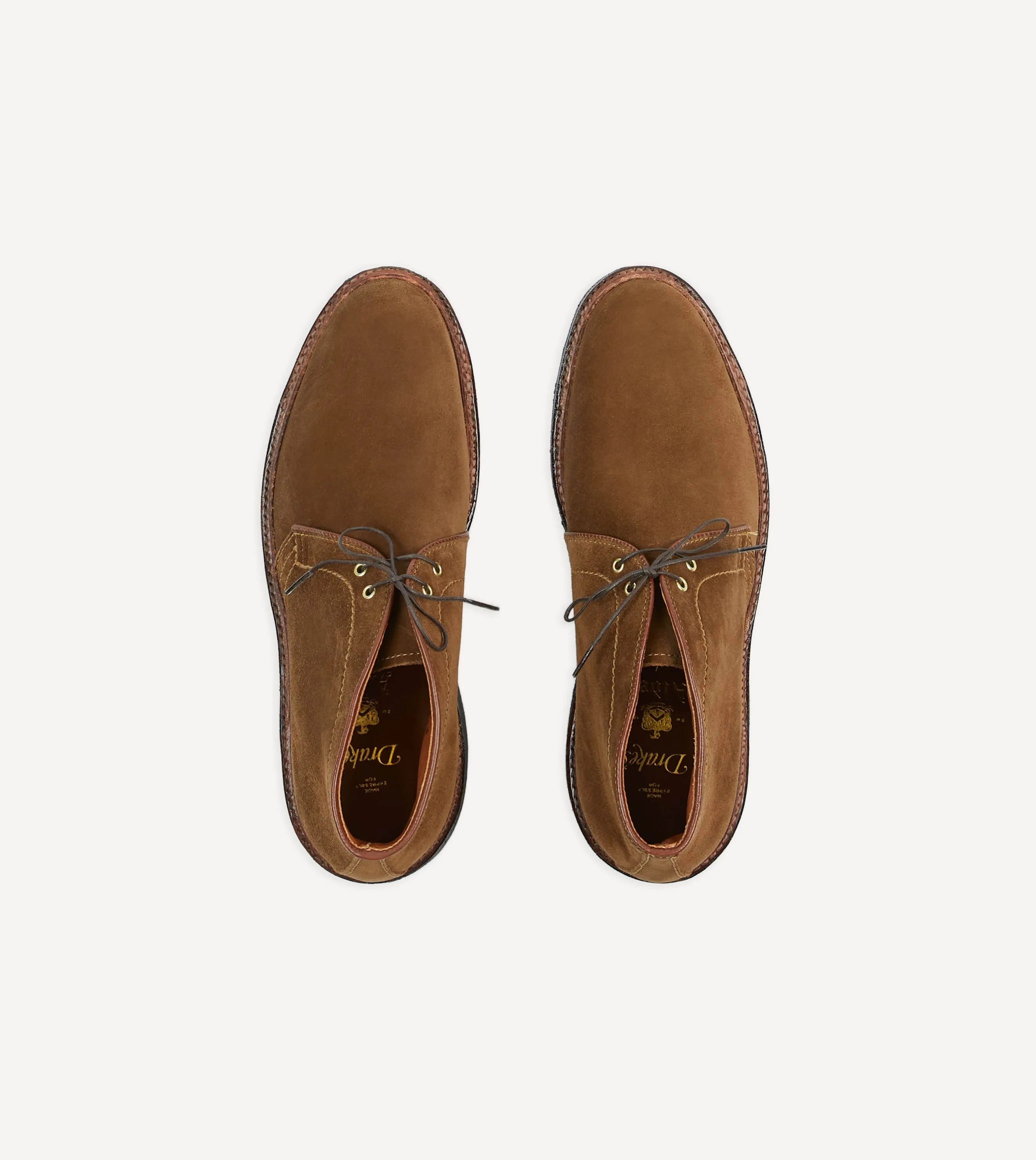 Alden for Drake's Tobacco Suede Chukka Boot with Double Crepe Sole sold by Drake's London product image thumbnail 4