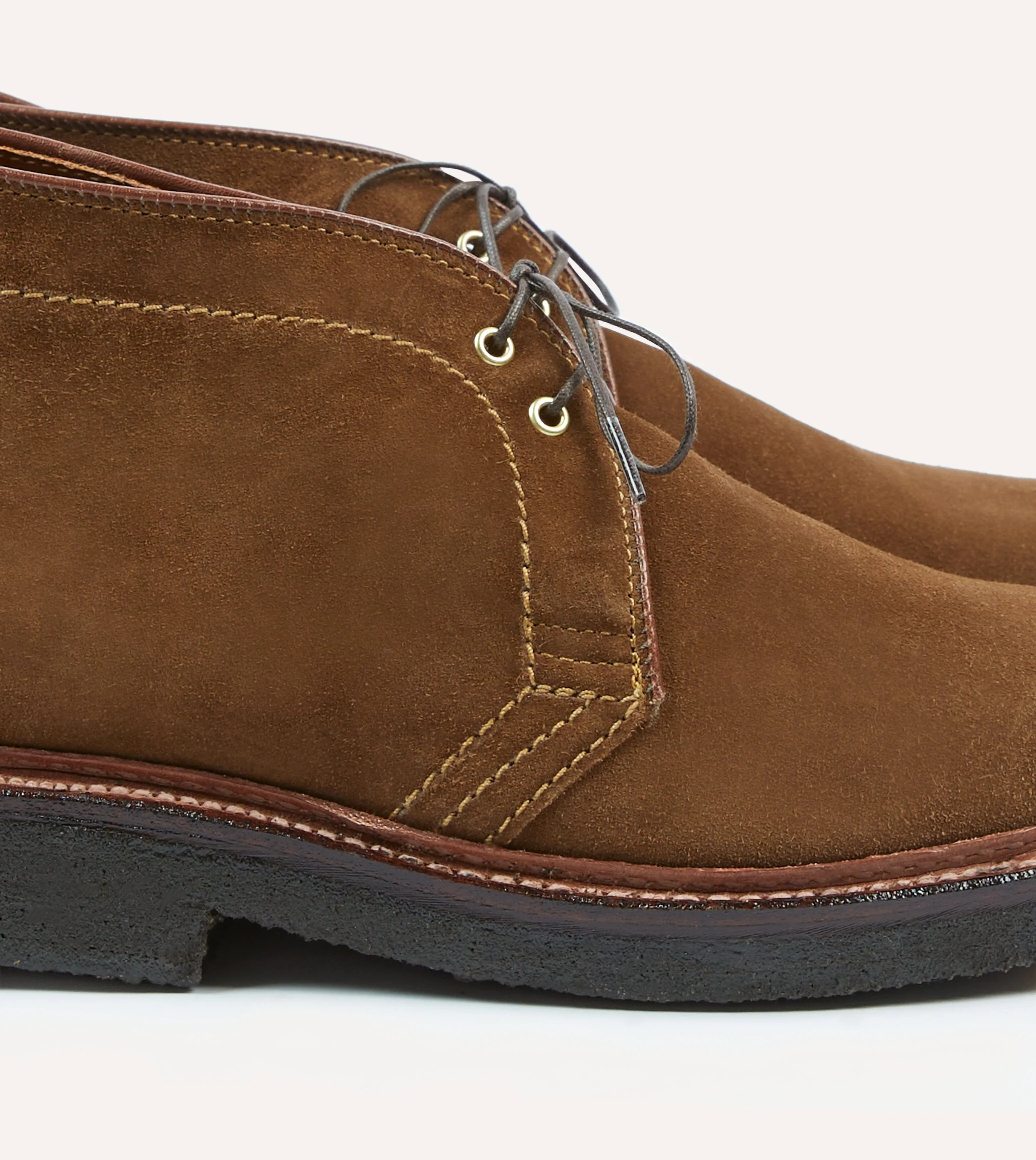 Alden for Drake's Tobacco Suede Chukka Boot with Double Crepe Sole sold by Drake's London product image thumbnail 3
