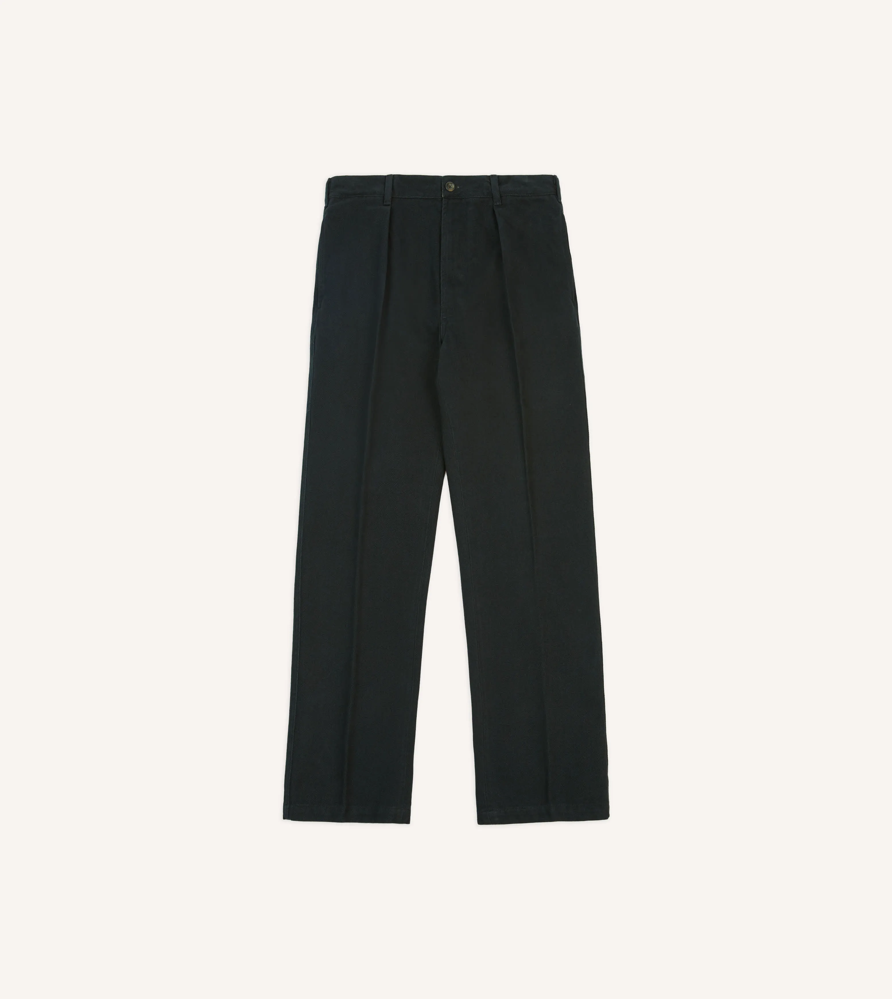 Drake's by A. Levine Black Cotton Games Trousers sold by Drake's London product image thumbnail 3
