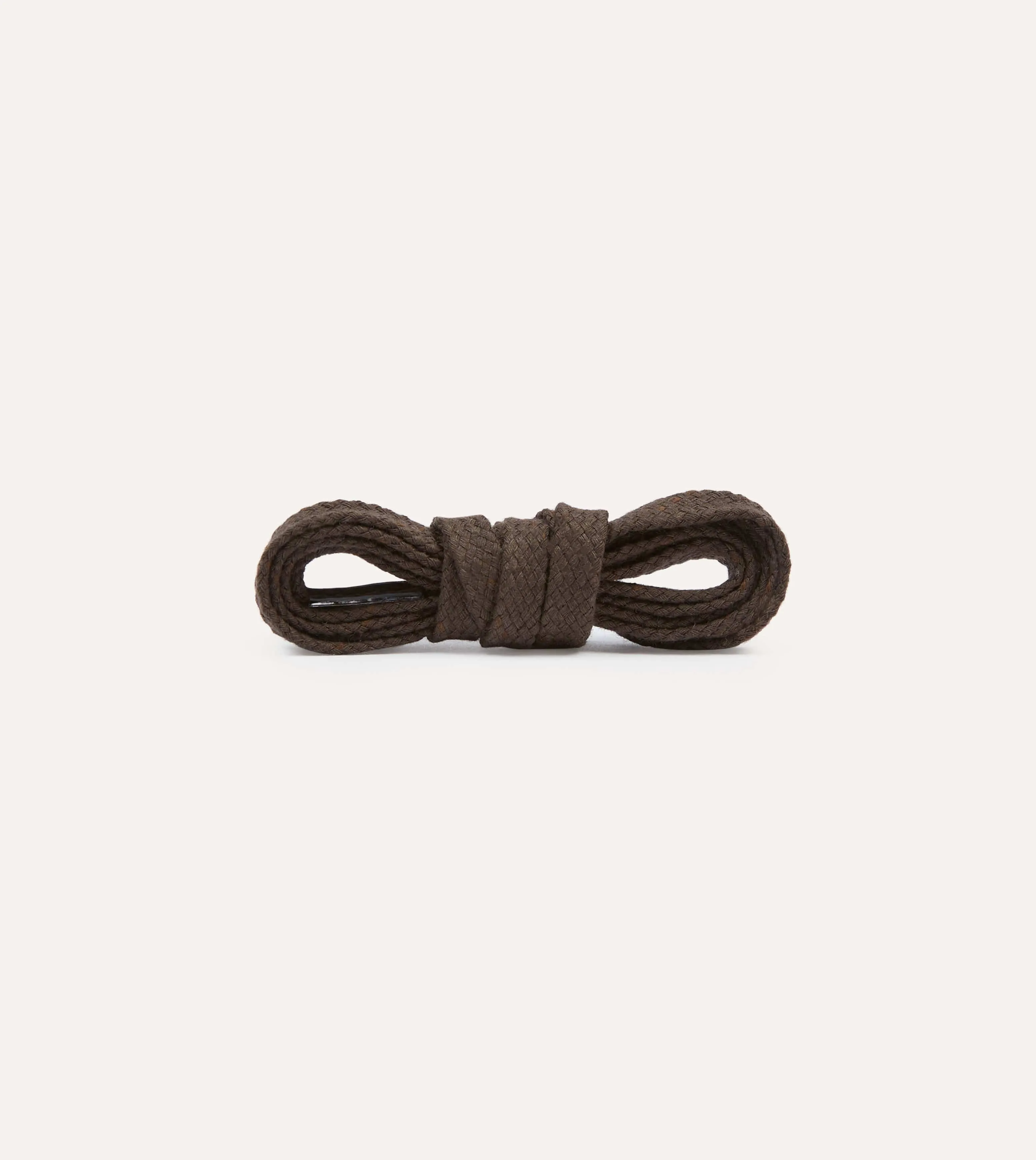 Brown Cotton 70cm Shoelaces sold by Drake's London