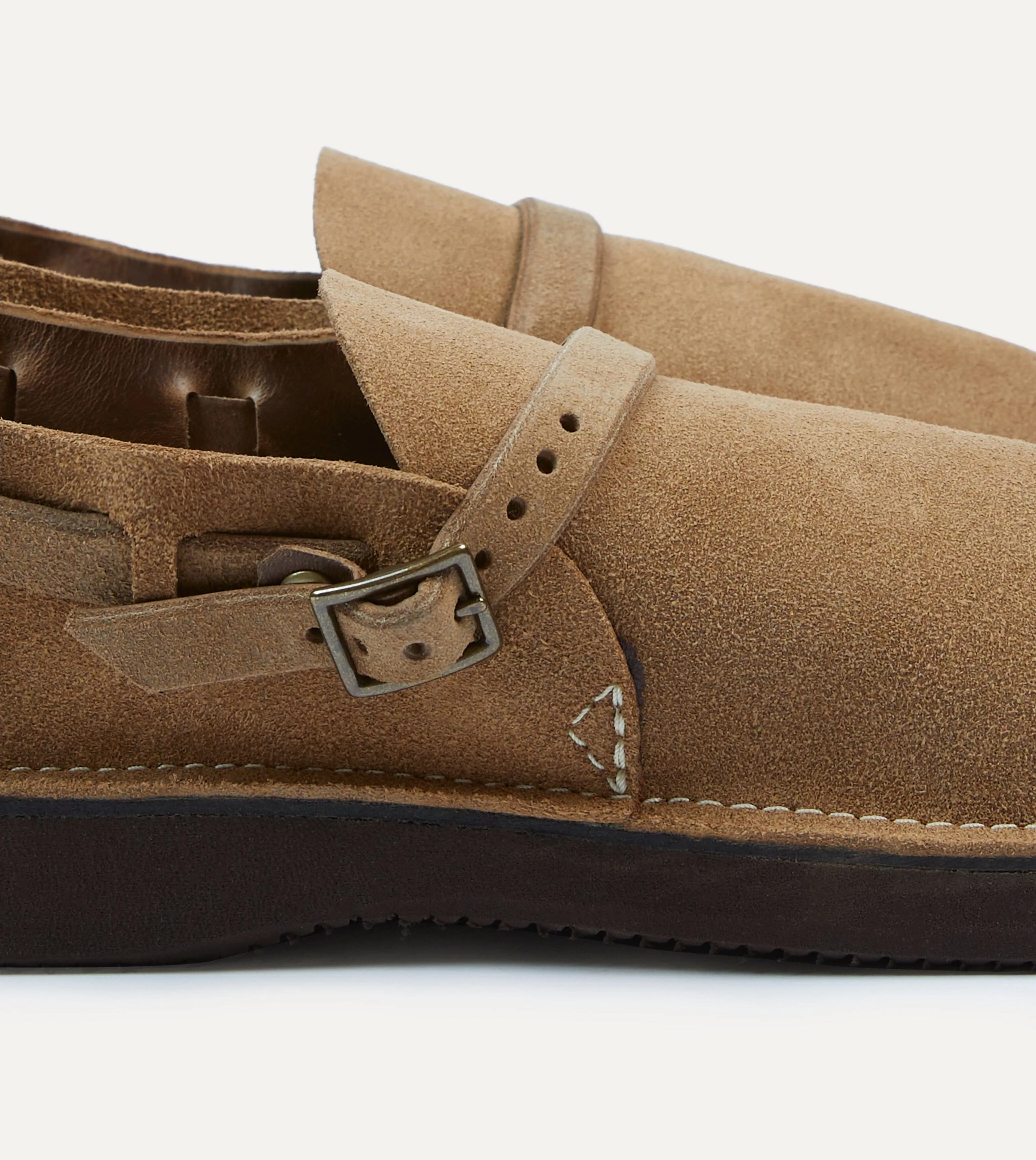 Aurora for Drake's Middle English Light Brown Roughout Leather Shoe sold by Drake's London product image thumbnail 3
