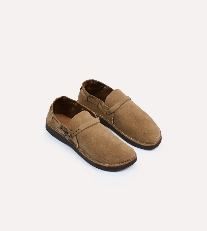 Aurora for Drake's Middle English Light Brown Roughout Leather Shoe sold by Drake's London