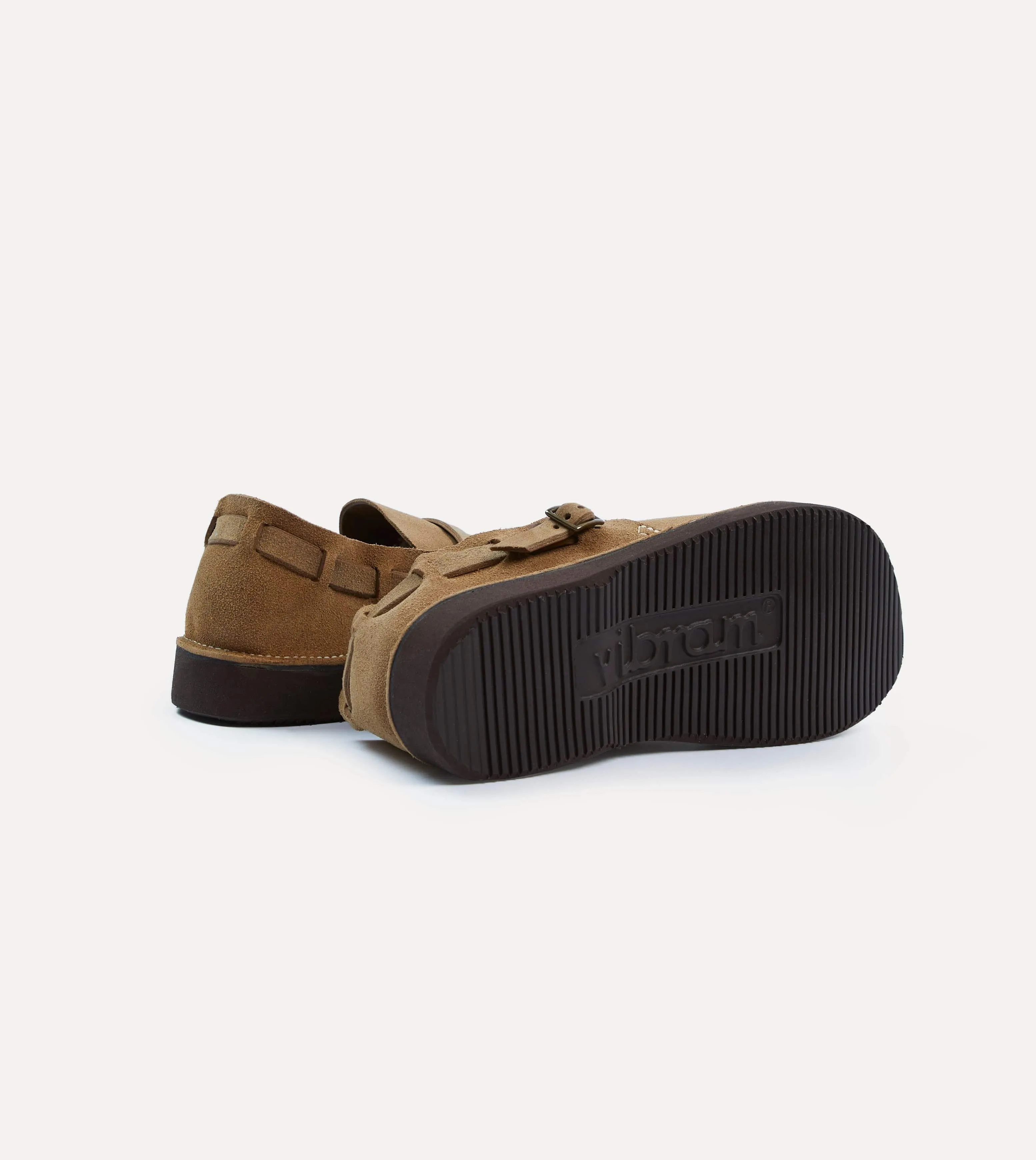 Aurora for Drake's Middle English Light Brown Roughout Leather Shoe sold by Drake's London product image thumbnail 2