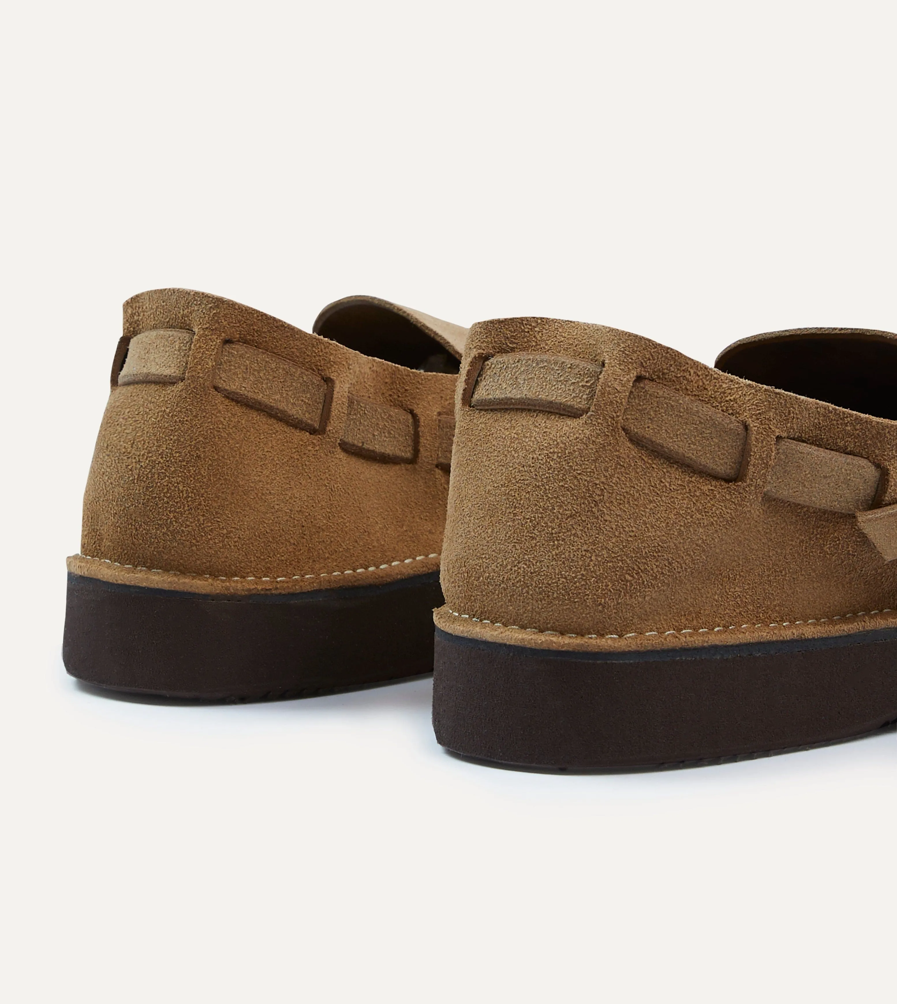 Aurora for Drake's Middle English Light Brown Roughout Leather Shoe sold by Drake's London product image thumbnail 5