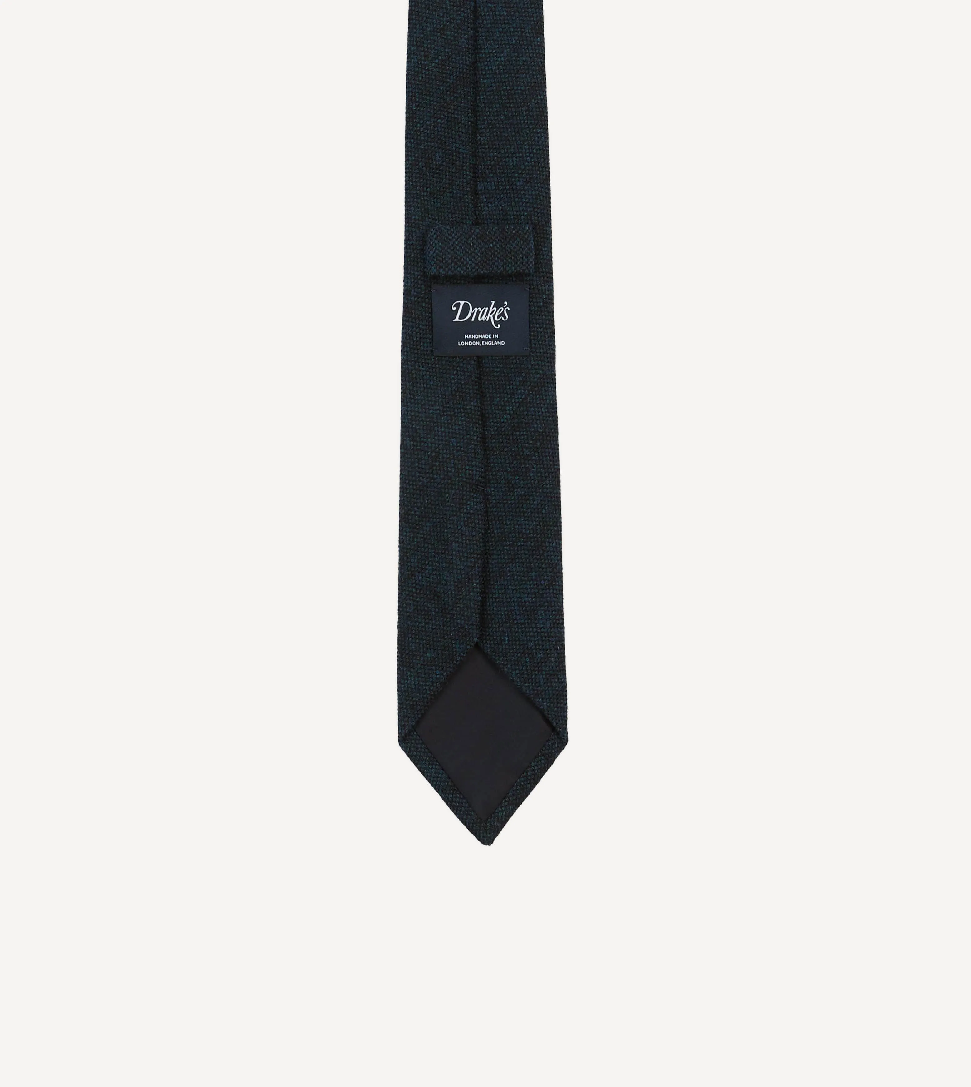 Navy Shetland Wool Tipped Tie sold by Drake's London product image thumbnail 4