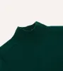 Green Brushed Shetland Mock Neck Jumper sold by Drake's London