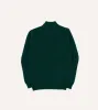 Green Brushed Shetland Mock Neck Jumper sold by Drake's London