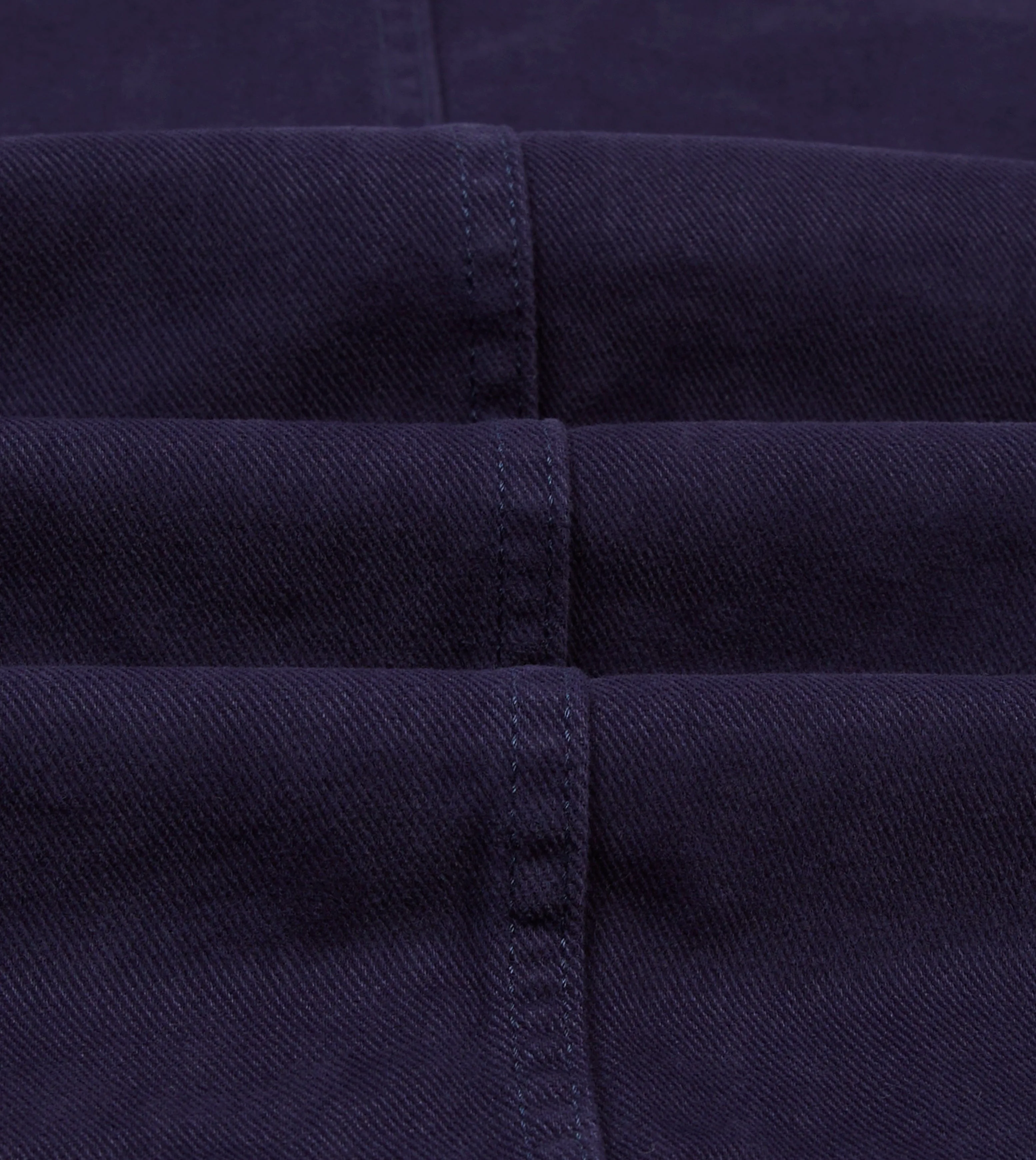 French Blue Heavy Twill Cotton Five-Pocket Chore Jacket sold by Drake's London product image thumbnail 2