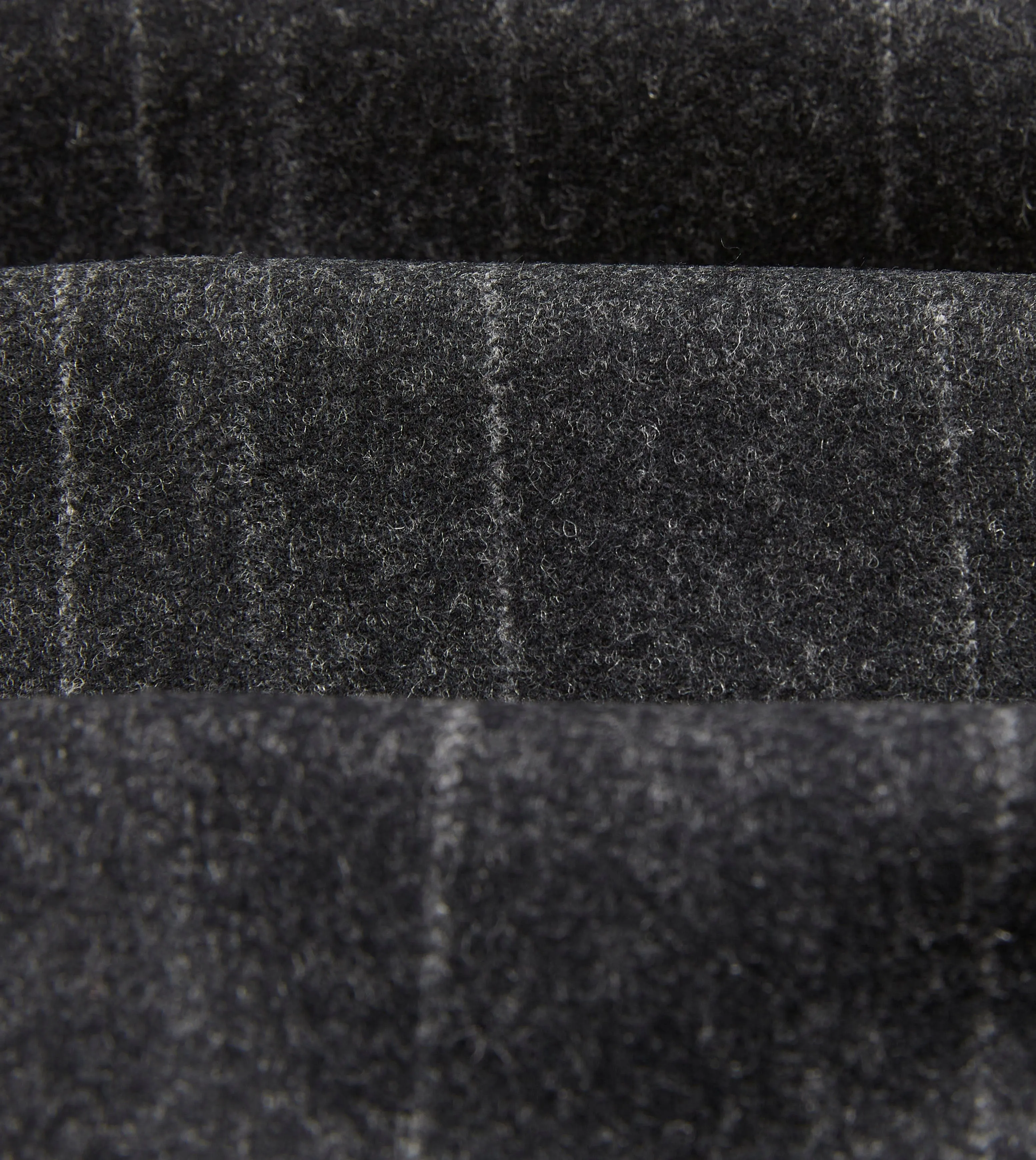 Grey Chalkstripe Wool Flannel Flat Front Trouser sold by Drake's London product image thumbnail 2