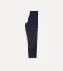 Navy Wool Flannel Single Pleat Trouser sold by Drake's London