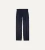Navy Wool Flannel Single Pleat Trouser sold by Drake's London