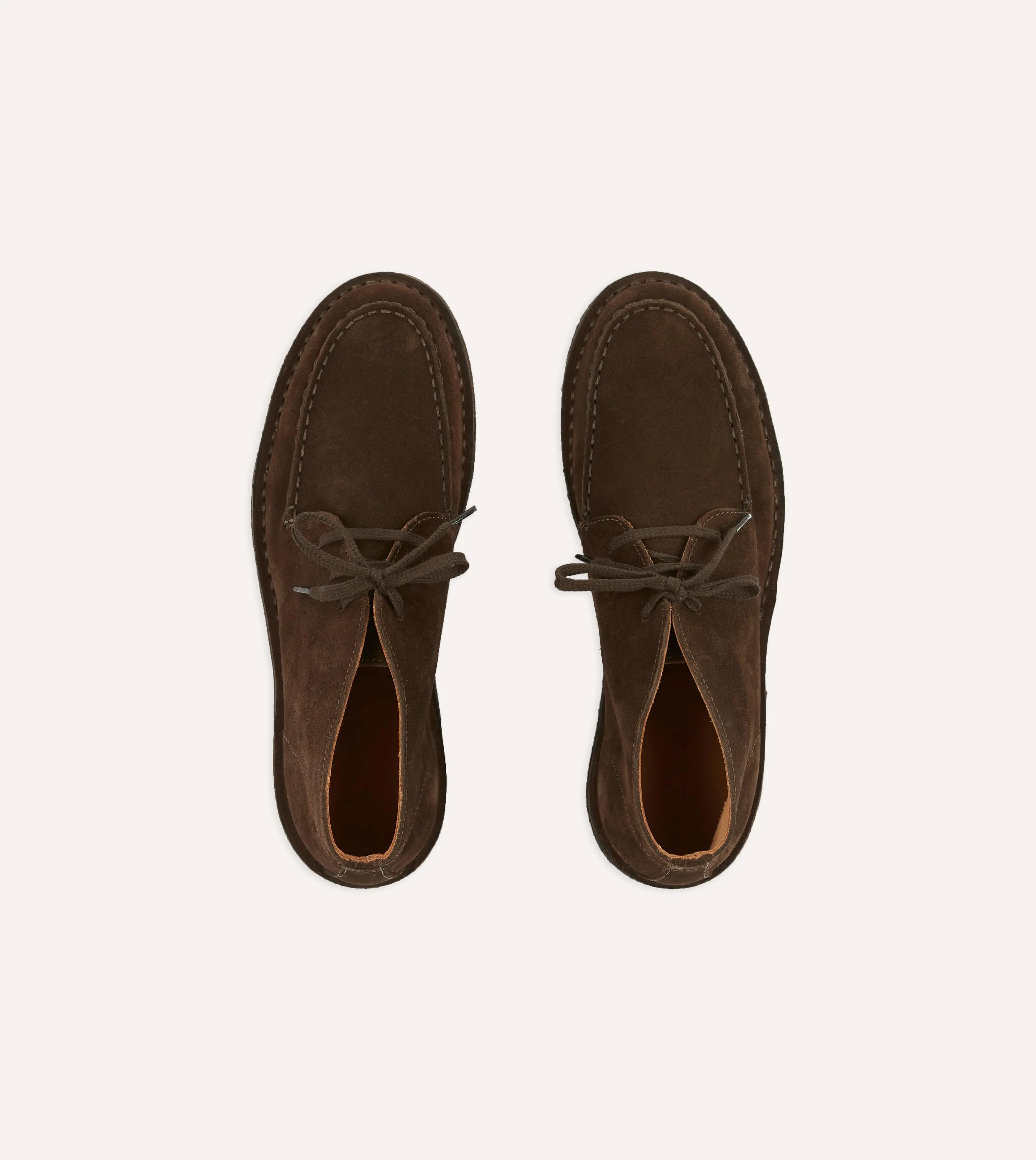 Crosby Moc-Toe Chukka Boot Brown Suede sold by Drake's London product image thumbnail 4