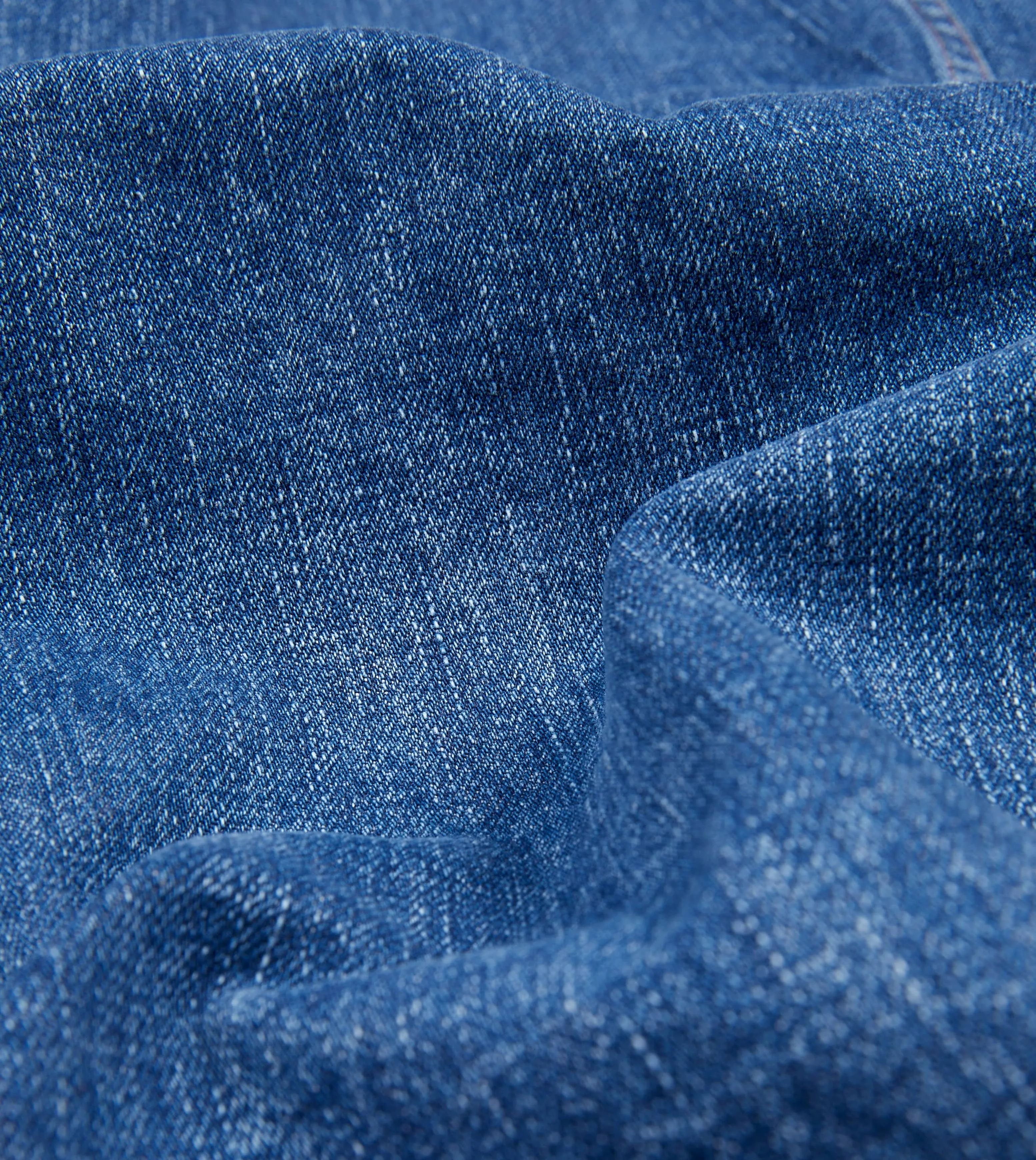 Bleach Wash Selvedge Denim Five-Pocket Chore Jacket sold by Drake's London product image thumbnail 2