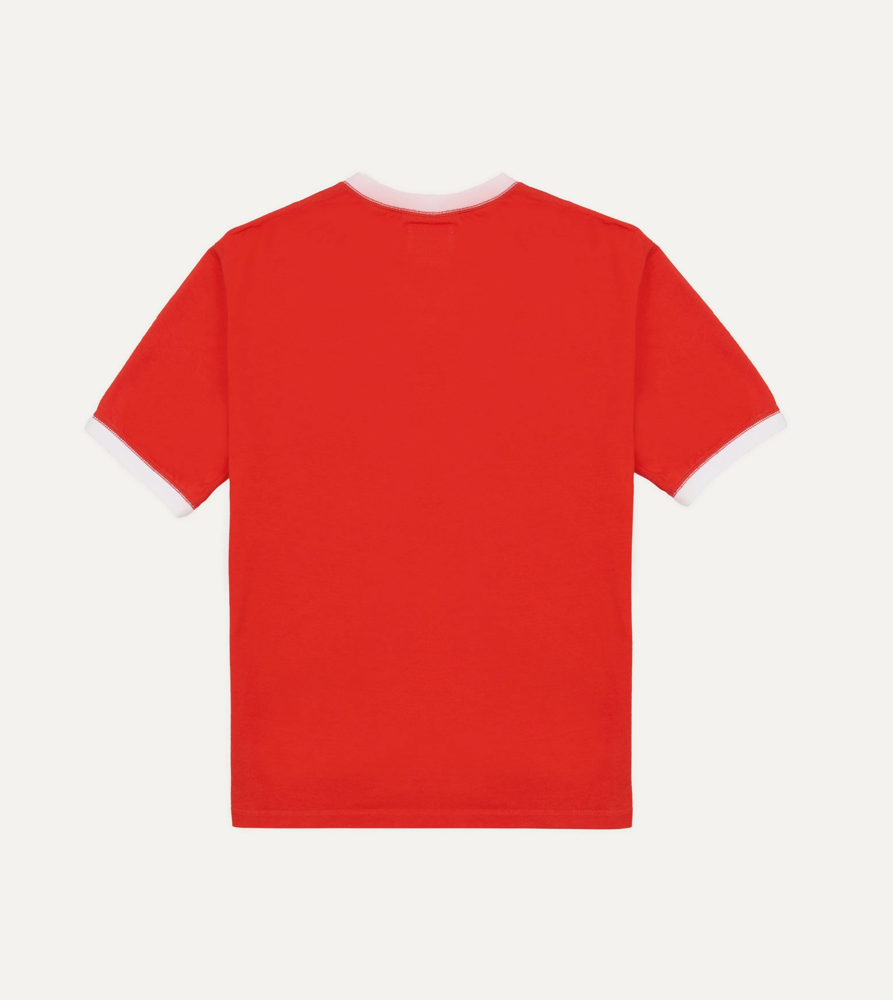 Drake's & Mr Camel Red Ringer T-Shirt sold by Drake's London product image thumbnail 4