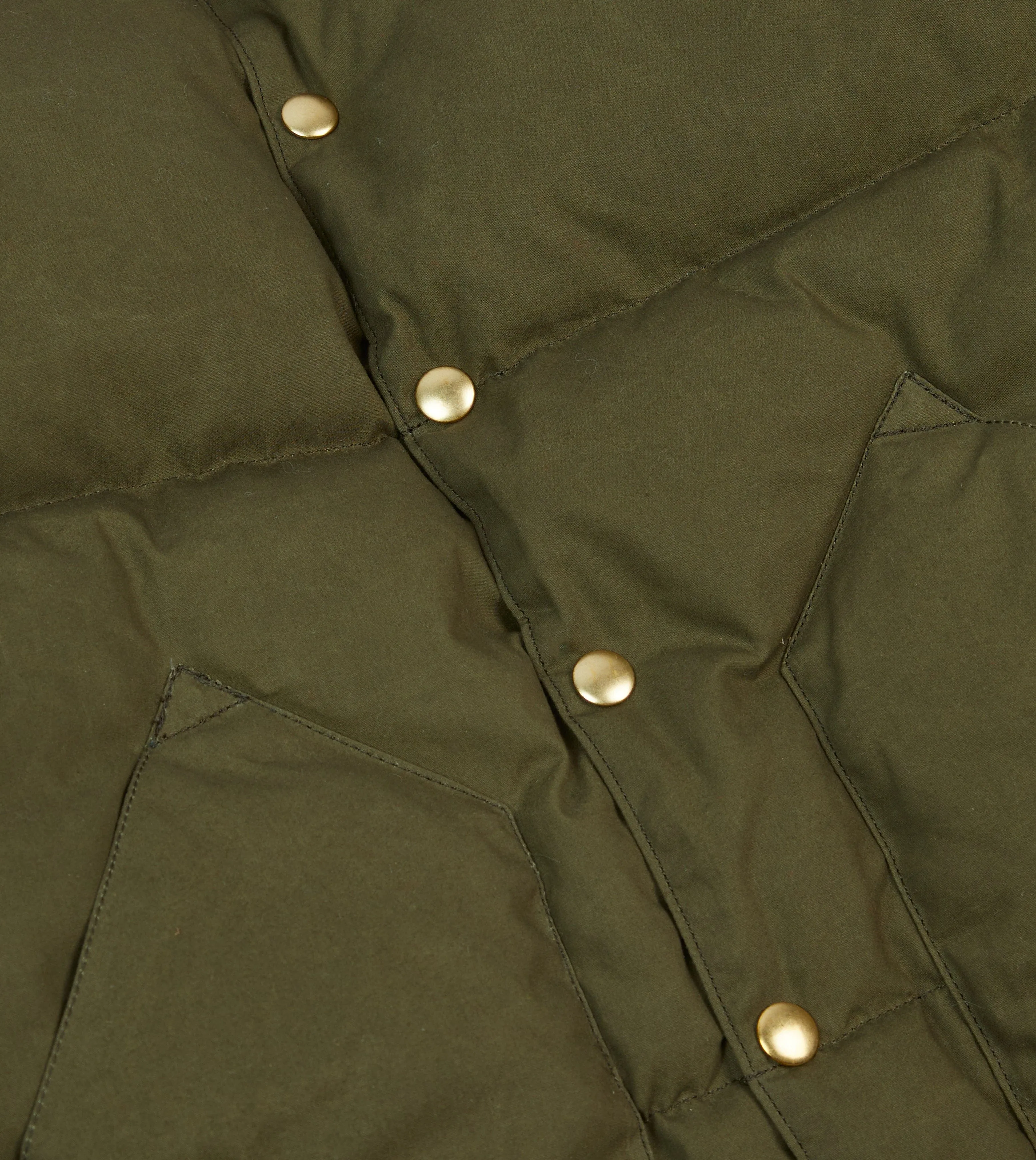 Rocky Mountain Featherbed for Drake's Olive Waxed Cotton Christy Down Jacket sold by Drake's London product image thumbnail 4