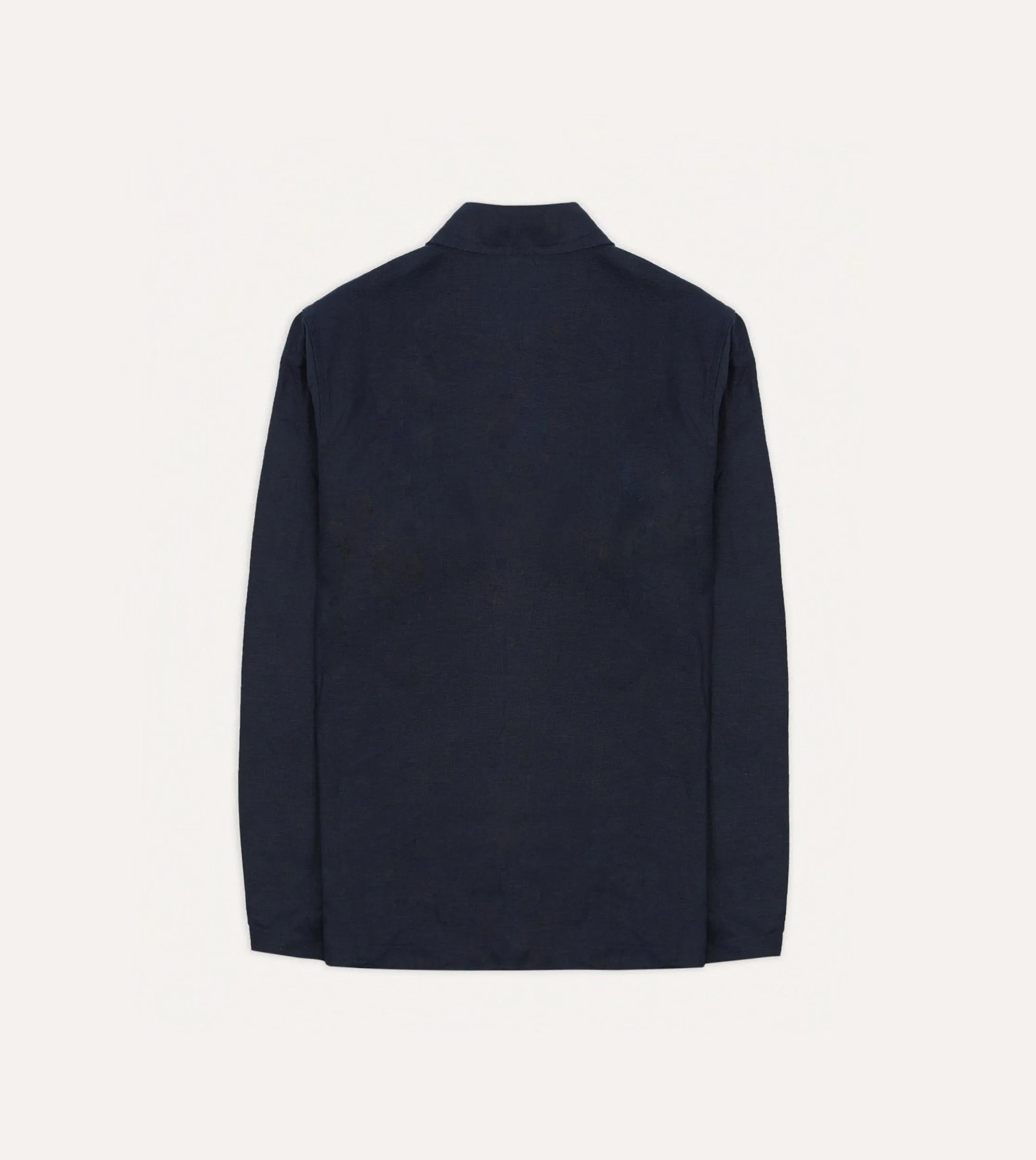 Navy Irish Linen Smock sold by Drake's London product image thumbnail 5