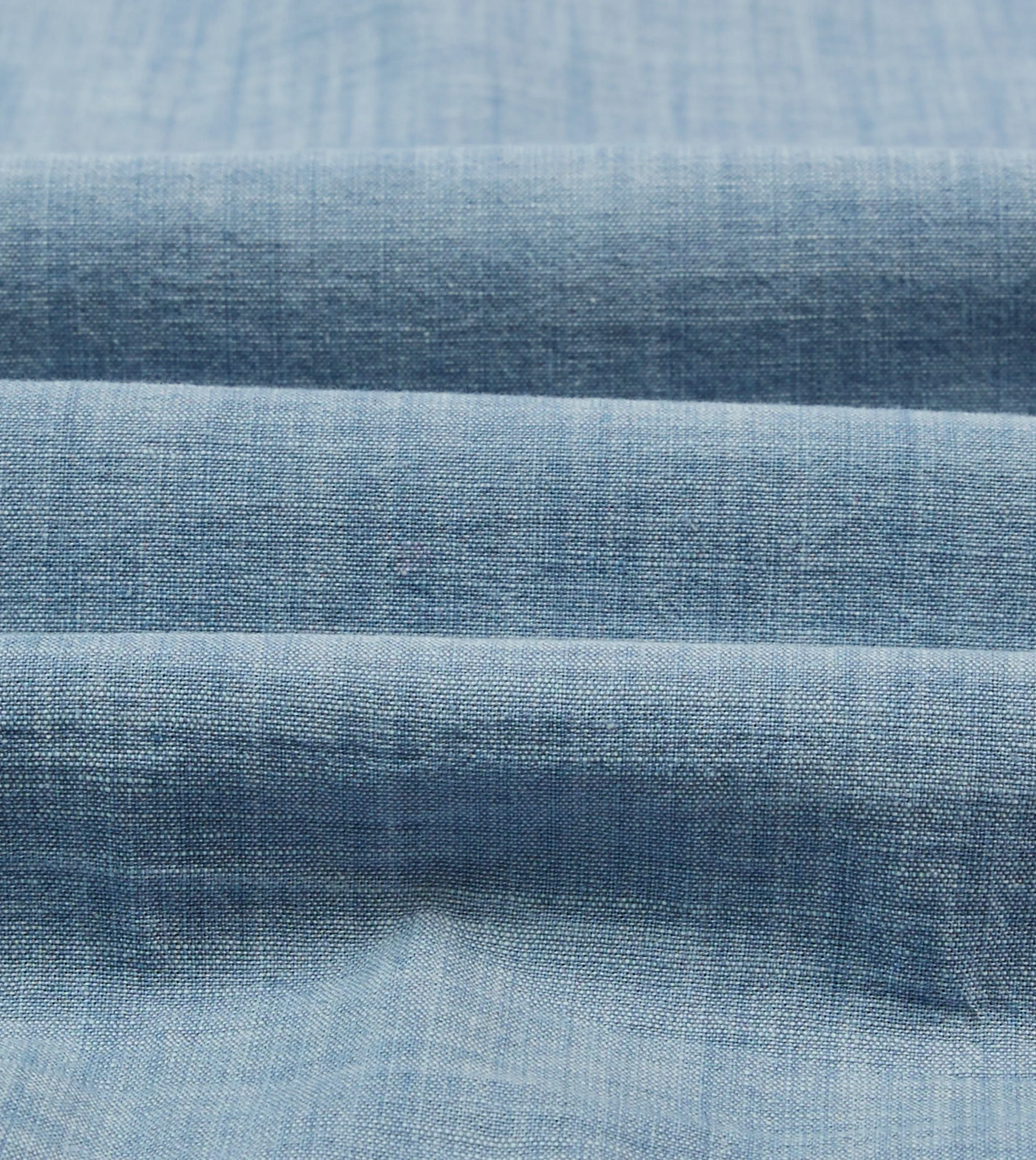 Blue Chambray Short Sleeve Cuban Shirt sold by Drake's London product image thumbnail 2