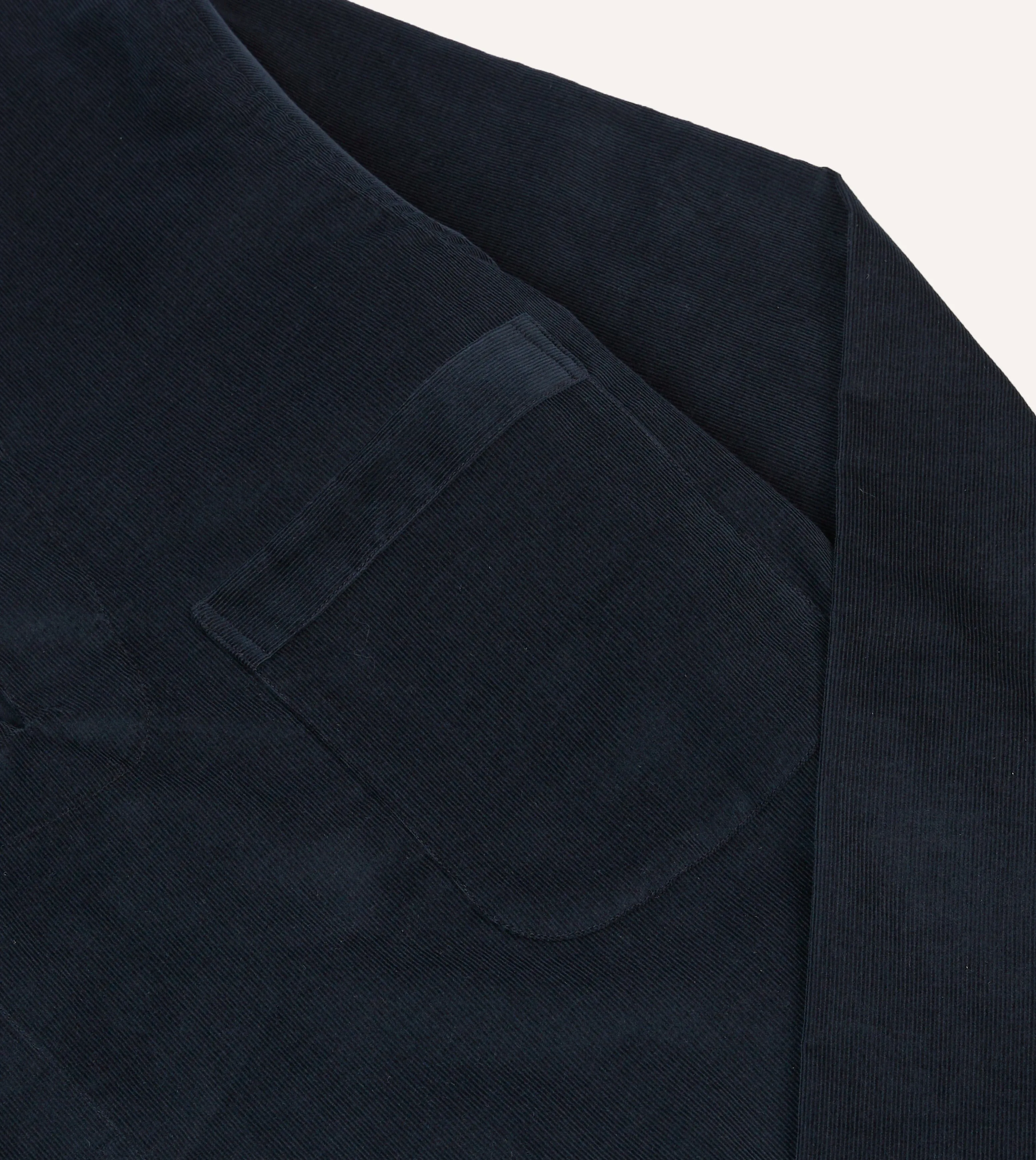 Navy Needlecord Smock sold by Drake's London product image thumbnail 4