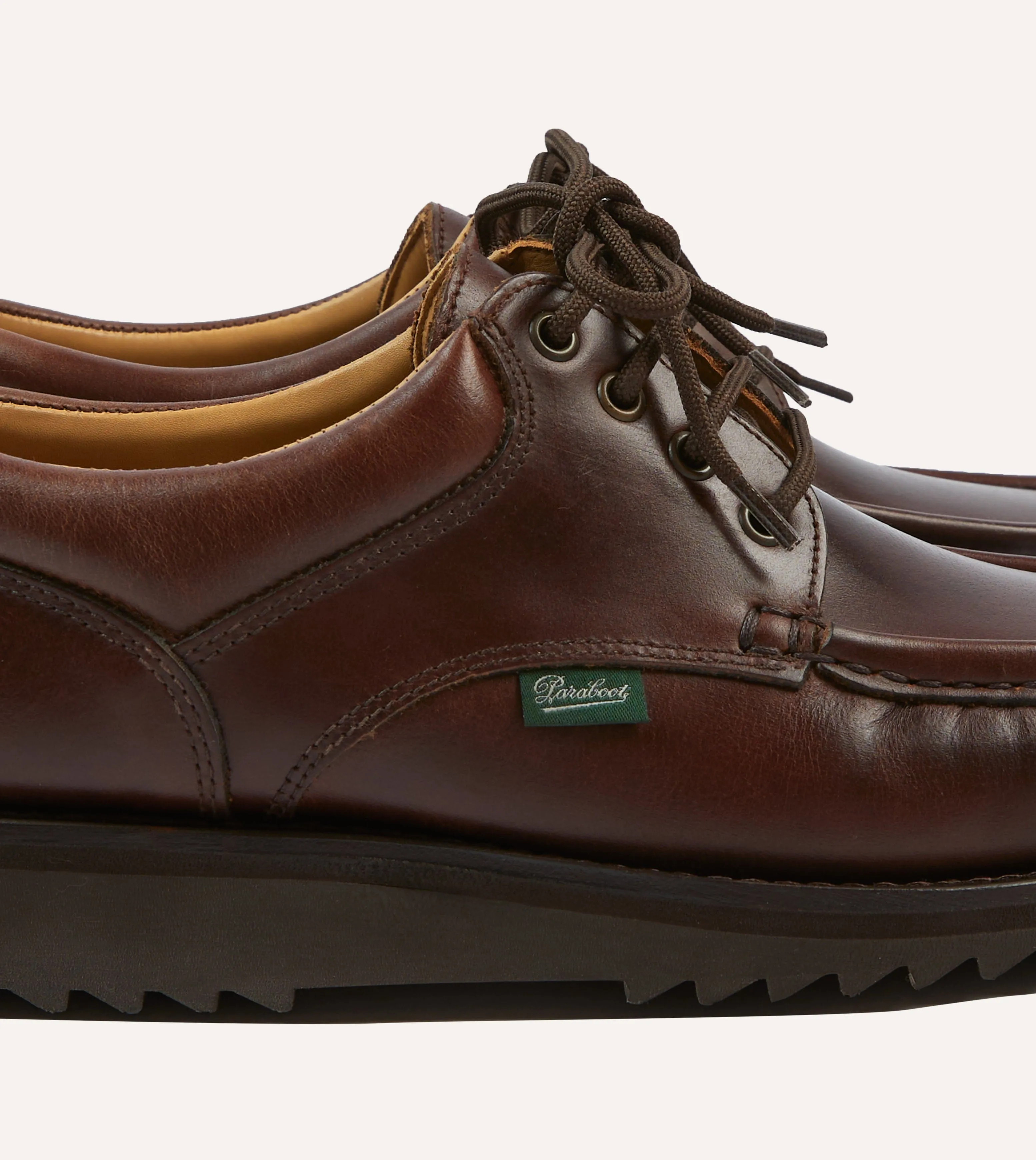 Paraboot Thiers Brown Calf Leather Derby Shoe sold by Drake's London product image thumbnail 3