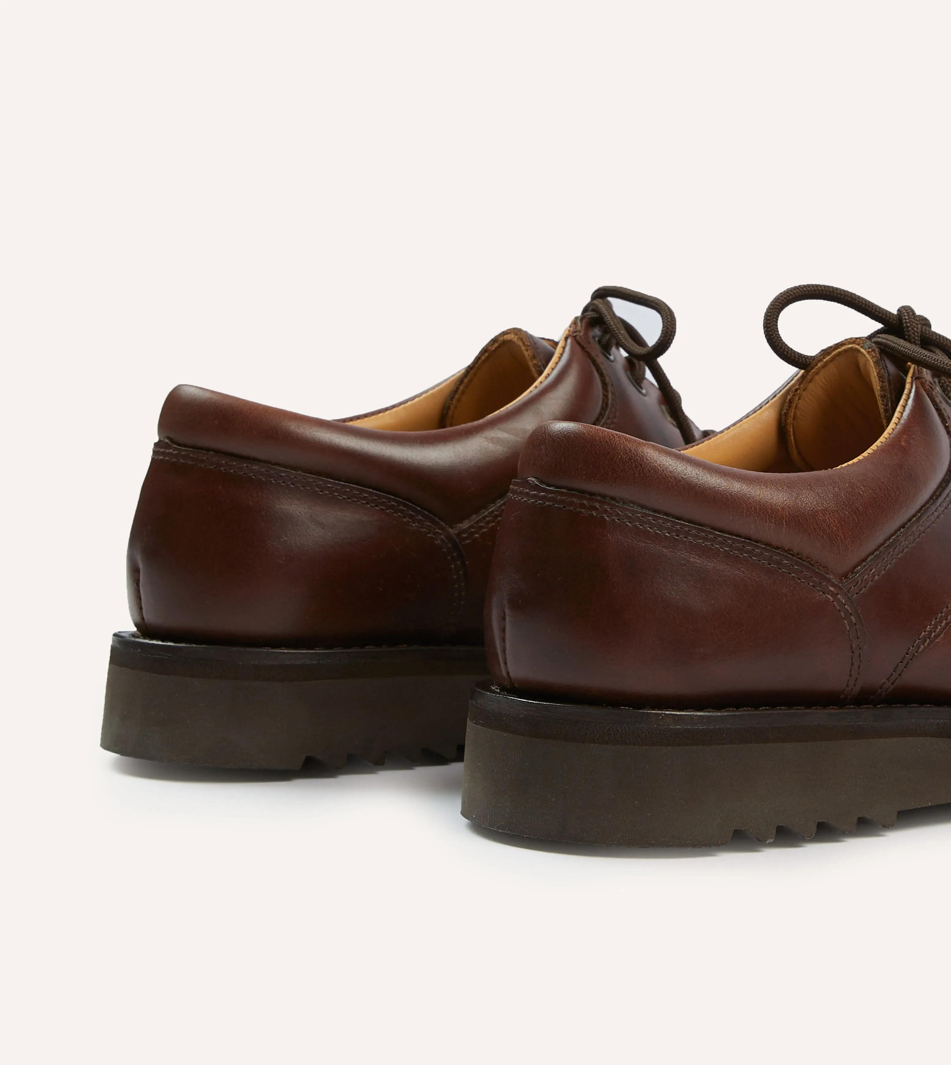Paraboot Thiers Brown Calf Leather Derby Shoe sold by Drake's London product image thumbnail 5