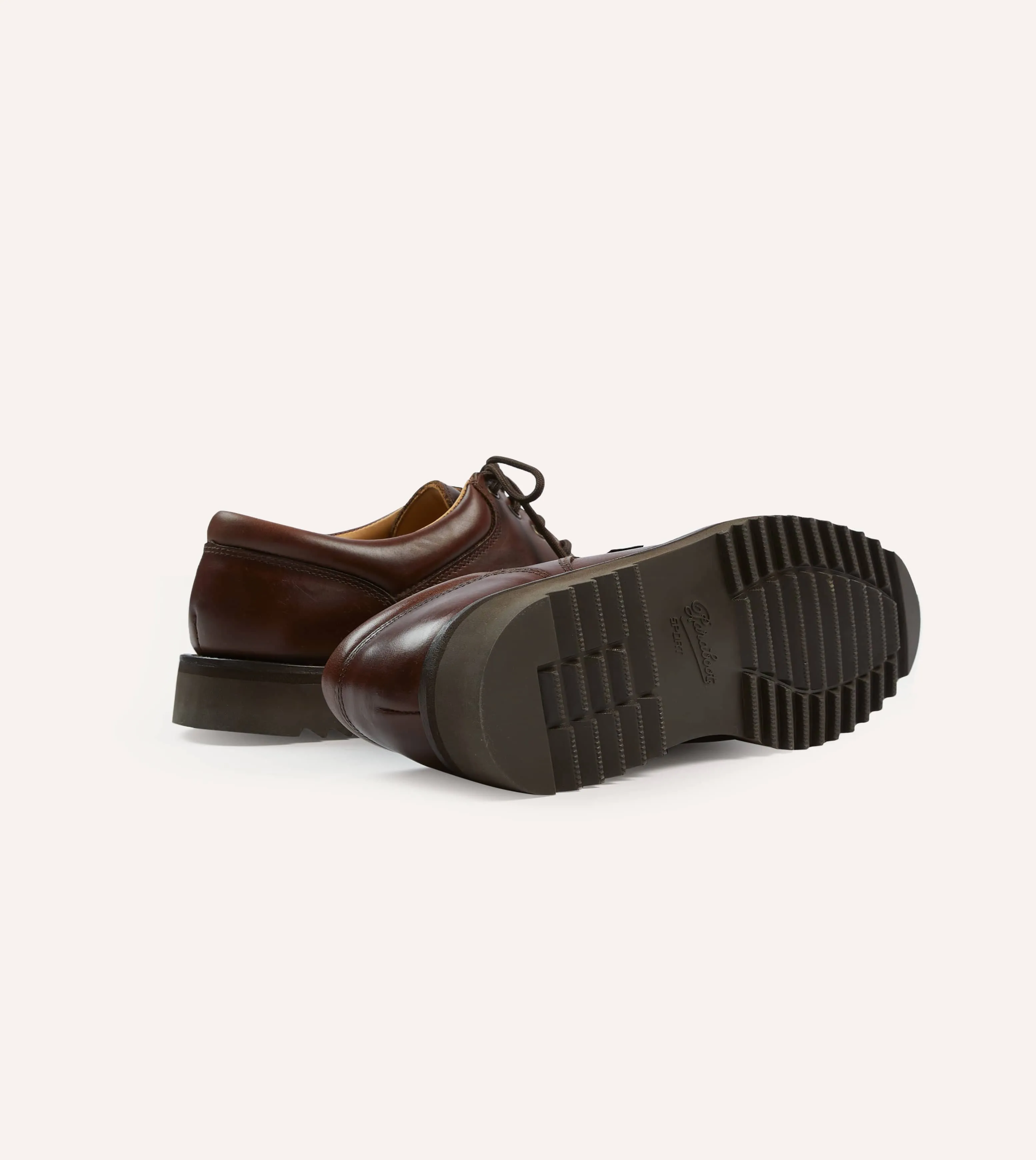 Paraboot Thiers Brown Calf Leather Derby Shoe sold by Drake's London product image thumbnail 2