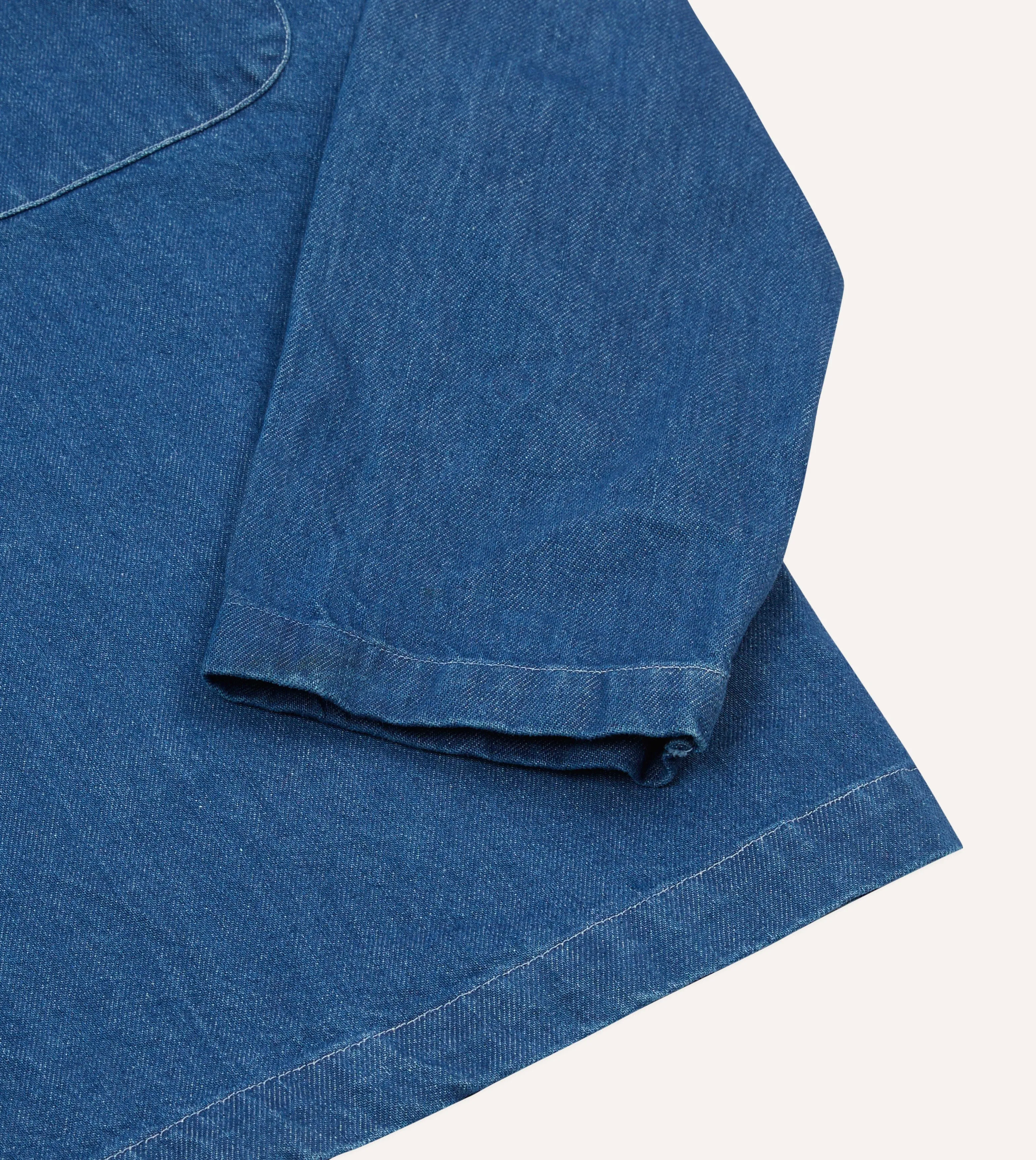 Stone Wash Denim Smock sold by Drake's London product image thumbnail 5