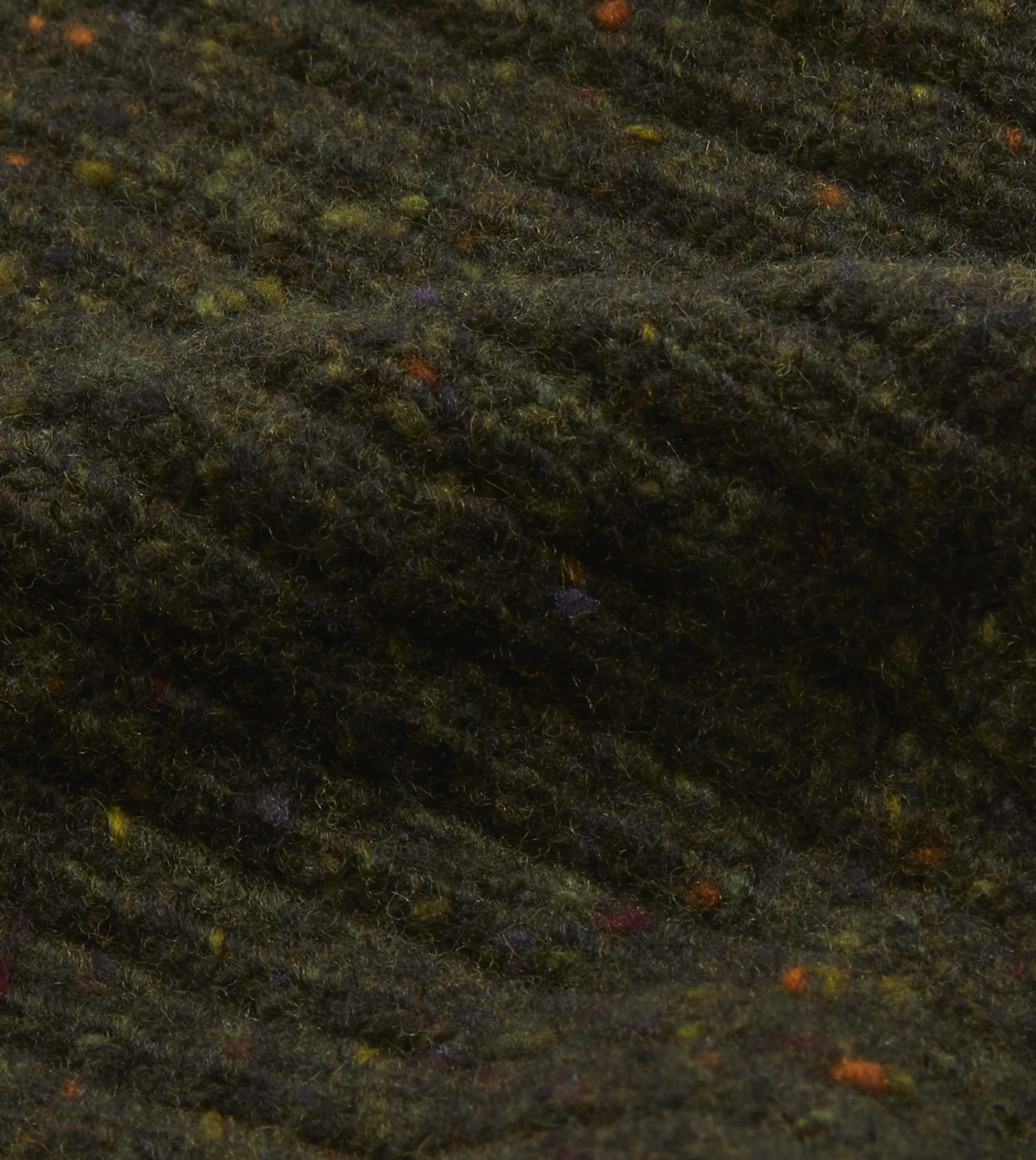 Green Ribbed Merino Donegal Knit Cap sold by Drake's London product image thumbnail 4