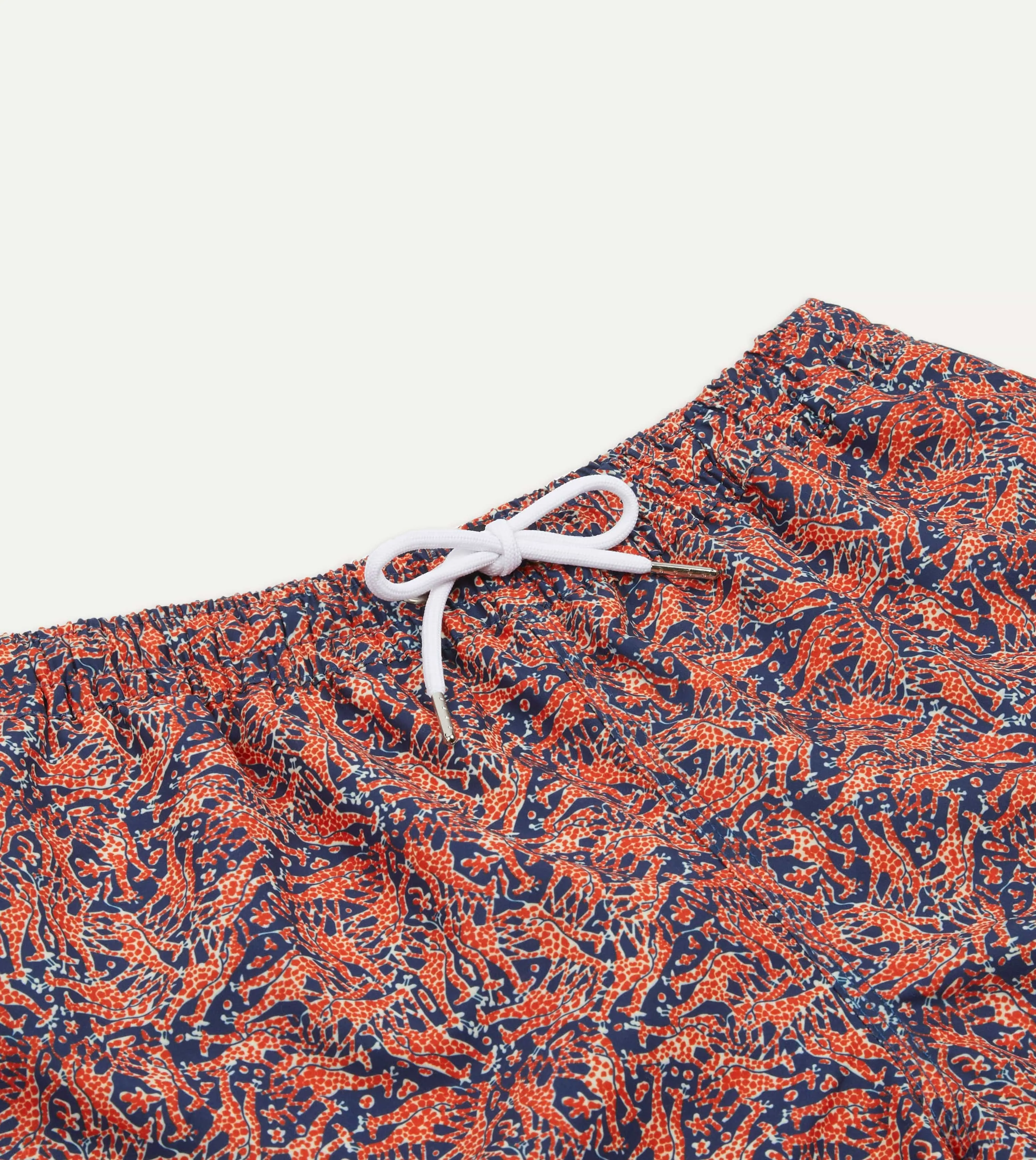 Giraffe Print Nylon Drawstring Swim Shorts sold by Drake's London product image thumbnail 3