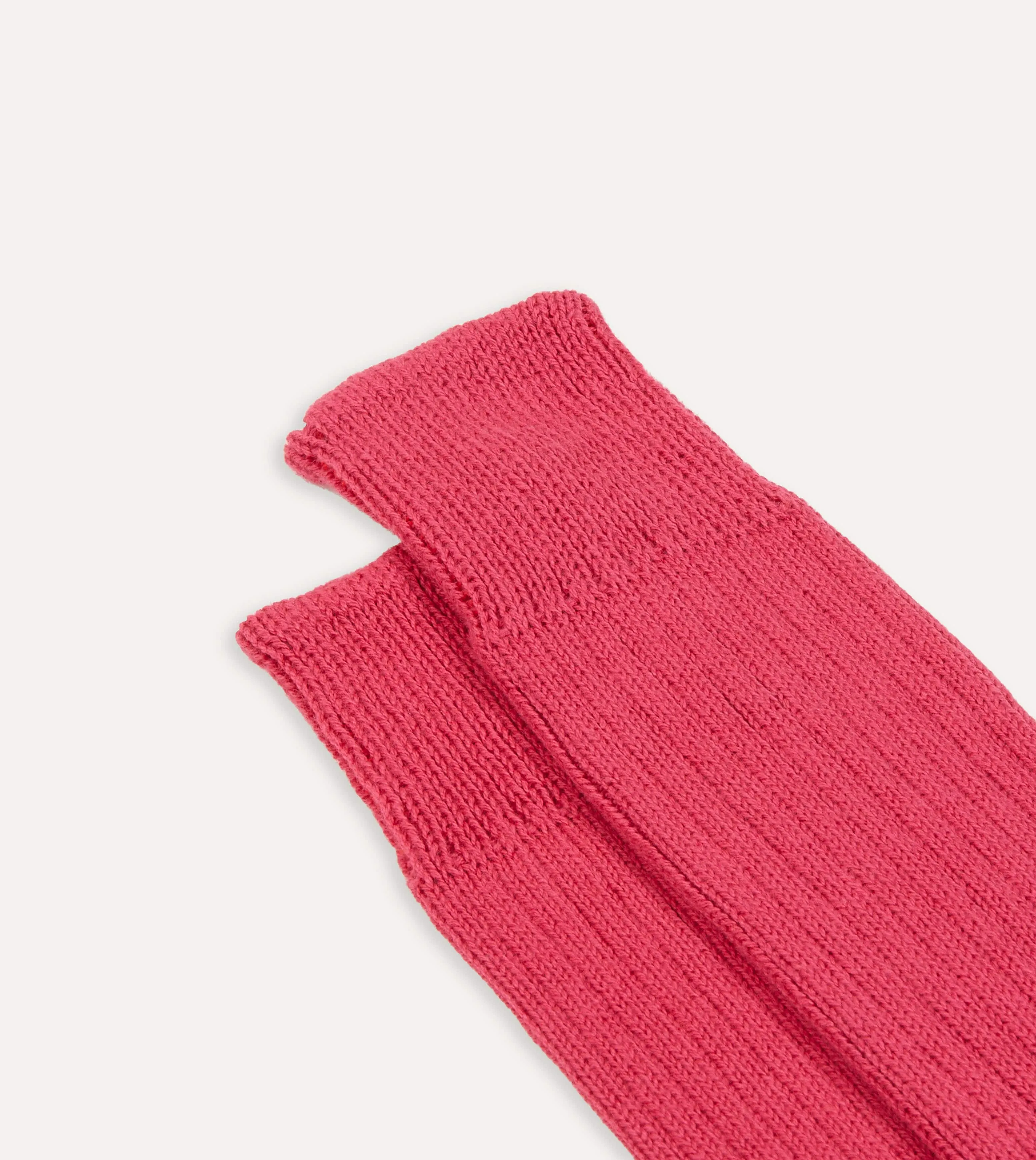 Dark Pink Cotton Sports Socks sold by Drake's London product image thumbnail 3
