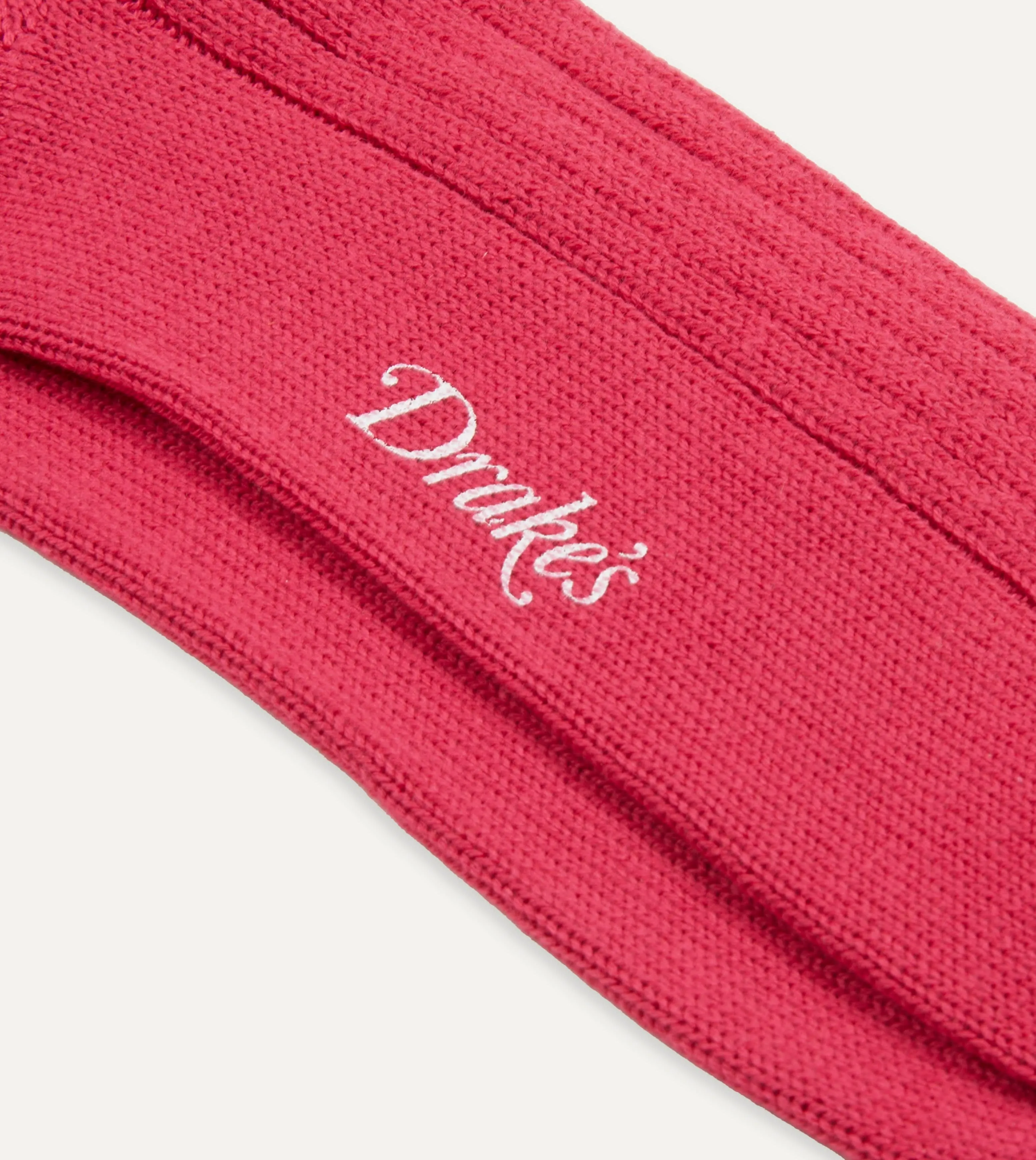 Dark Pink Cotton Sports Socks sold by Drake's London product image thumbnail 2