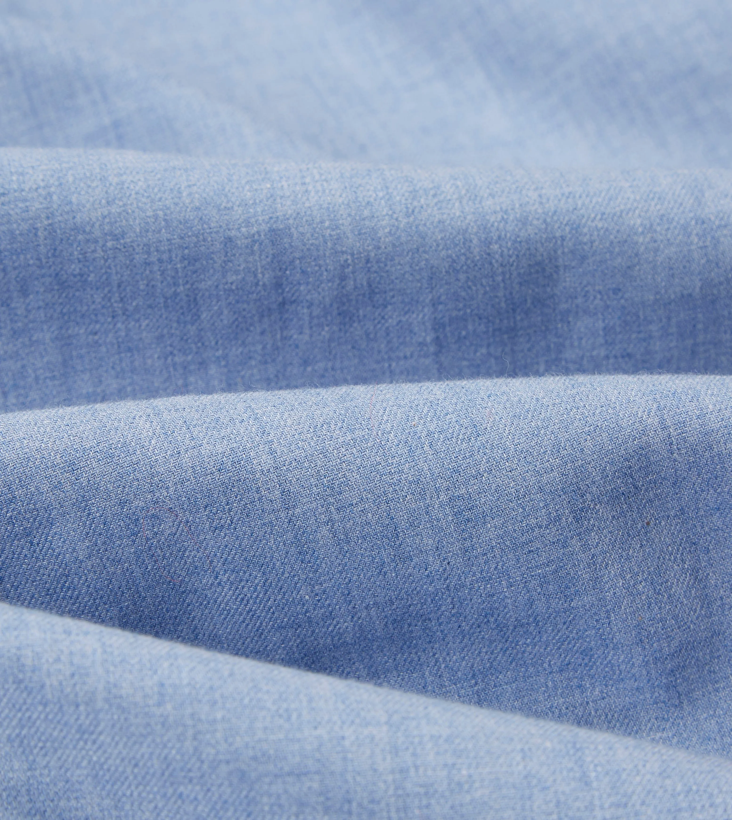Light Blue Brushed Cotton Button-Down Shirt sold by Drake's London product image thumbnail 2