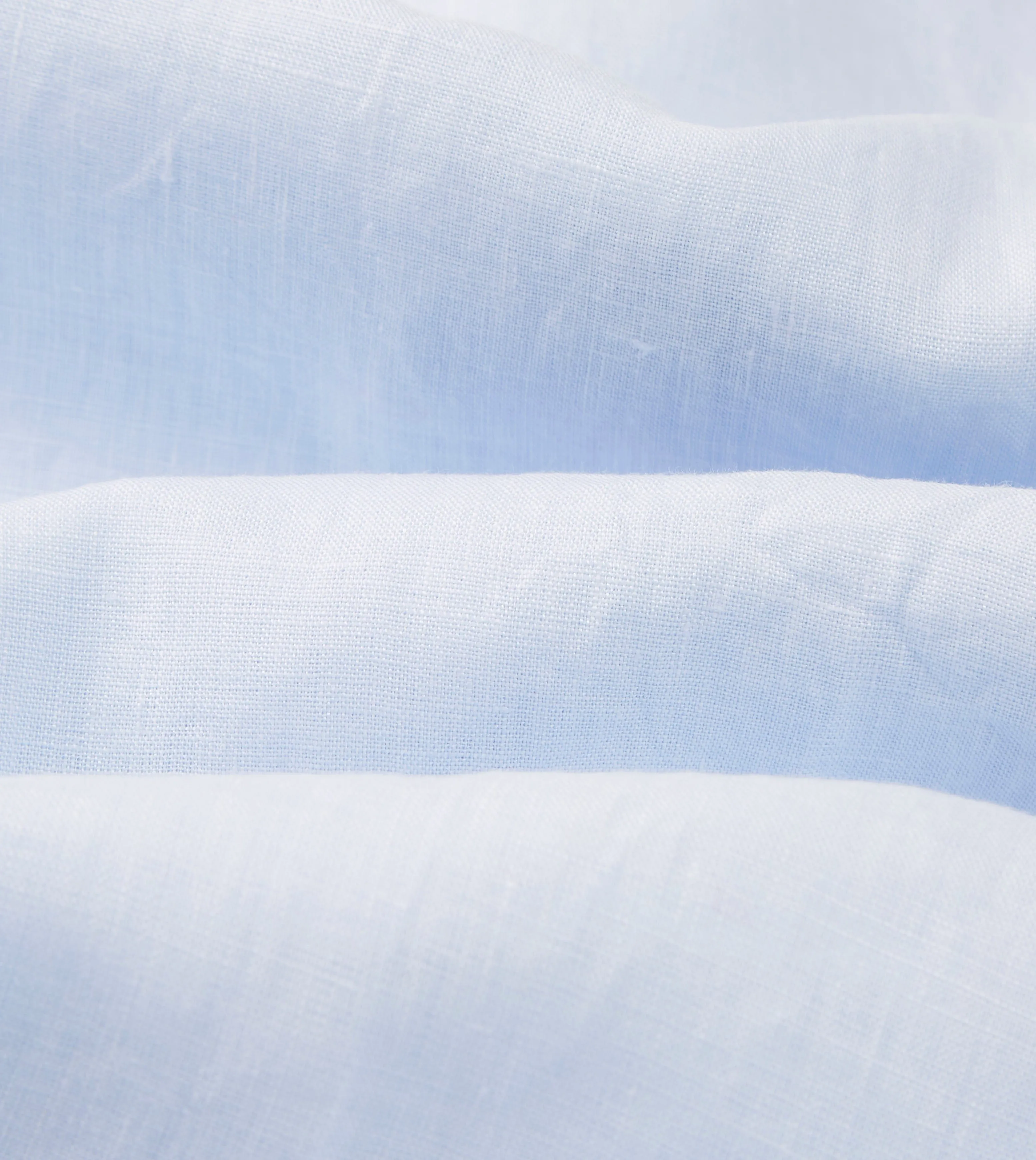 Light Blue Linen Spread Collar Shirt sold by Drake's London product image thumbnail 2