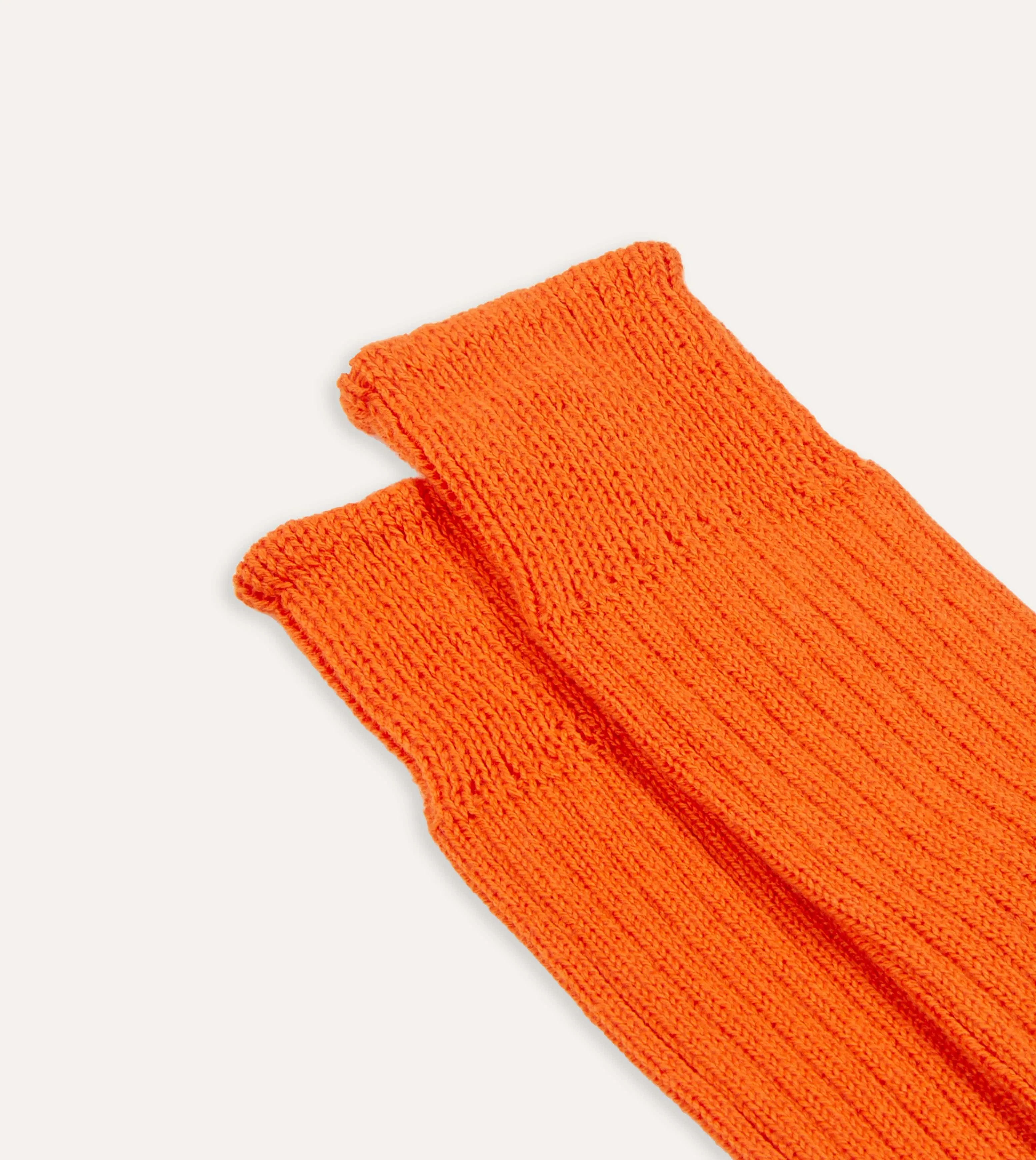 Orange Cotton Sports Socks sold by Drake's London product image thumbnail 3