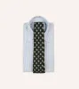 Dark Navy Mini Paisley Silk Self-Tipped Tie sold by Drake's London